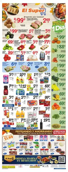 Preview of El Super weekly ads valid from 19.11.2025