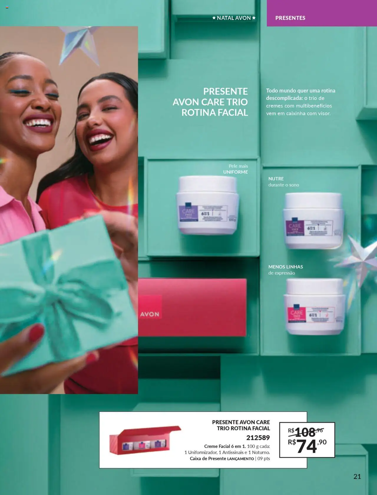 Avon Folheto - válido de 27.09.2025 | Página: 21 | Produtos: Caixa, Creme