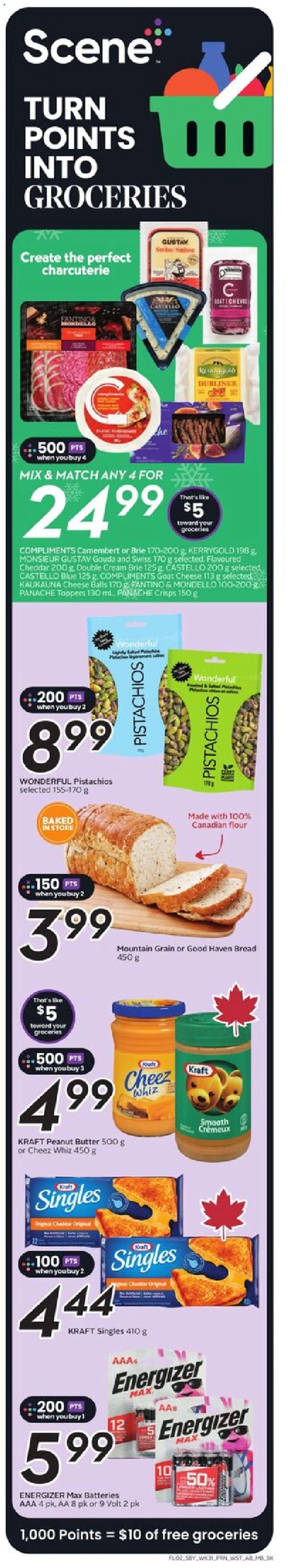Safeway flyer valid from 27.11.2025 | Page: 2 | Products: Cream, Butter, Cheese, Bread