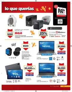 Vista previa de Chedraui Buen Fin, nuevo folleto de la tienda, válido en México a partir del 13.11.2025 | Página: 13 | Productos: Tablet, Batería, Calefactor, Sobre