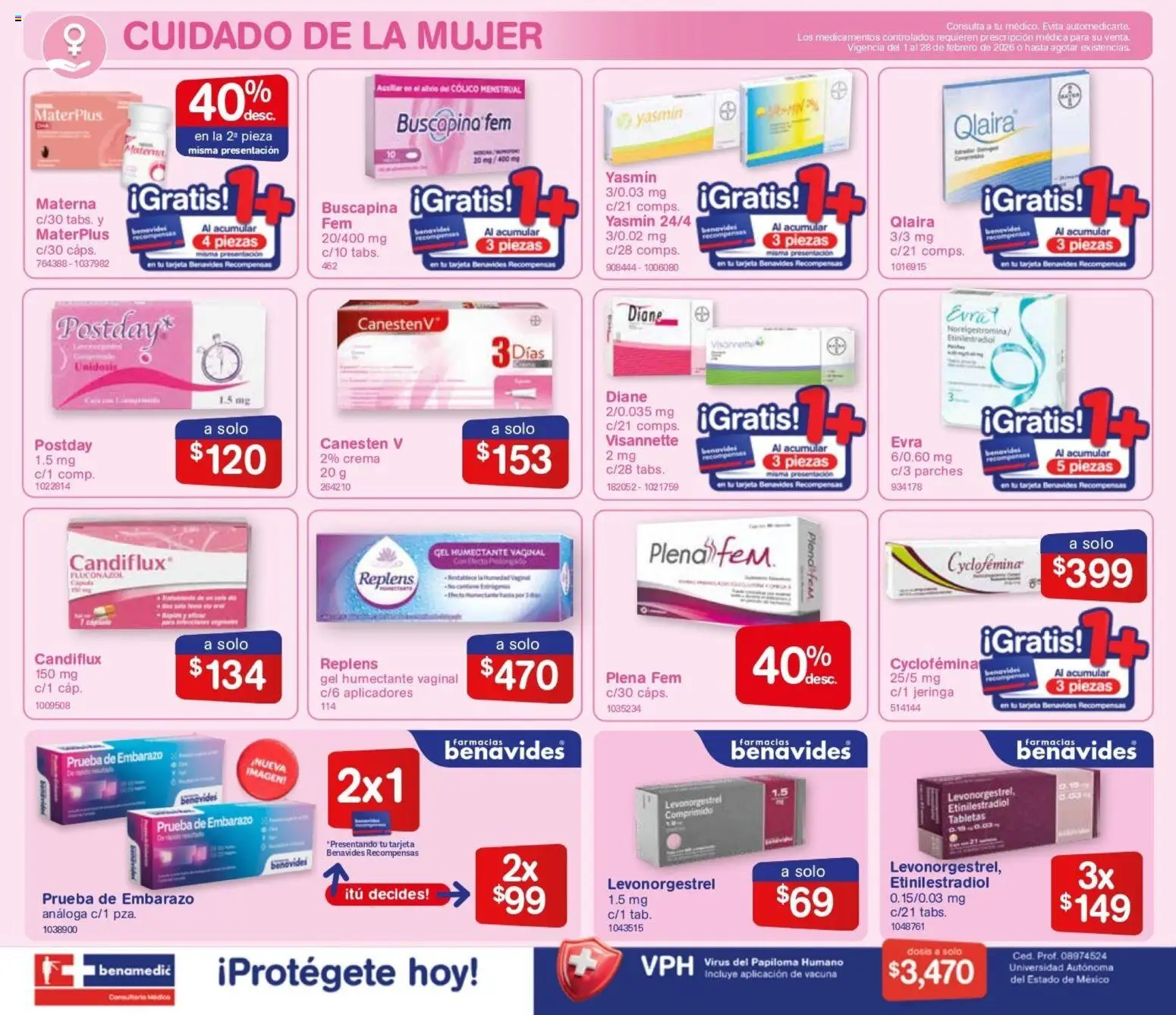 Nuevas ofertas de Farmacia Benavides válidas en toda la República Mexicana desde el 01.01.2026. ¡Encuentra las mejores ofertas en Farmacia Benavides catálogo! | Página: 14