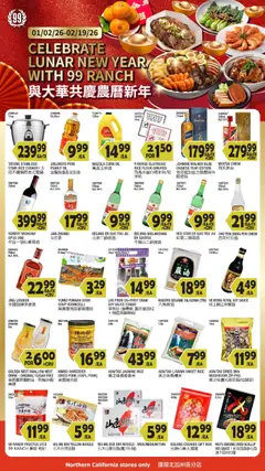 Preview of 99 Ranch Market weekly ads valid from 13.02.2026