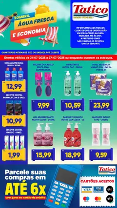 Tatico Folheto - válido de 21.07.2025 | Página: 6 | Produtos: Escova, Sabonete, Escova de cabelo, Sabonete líquido