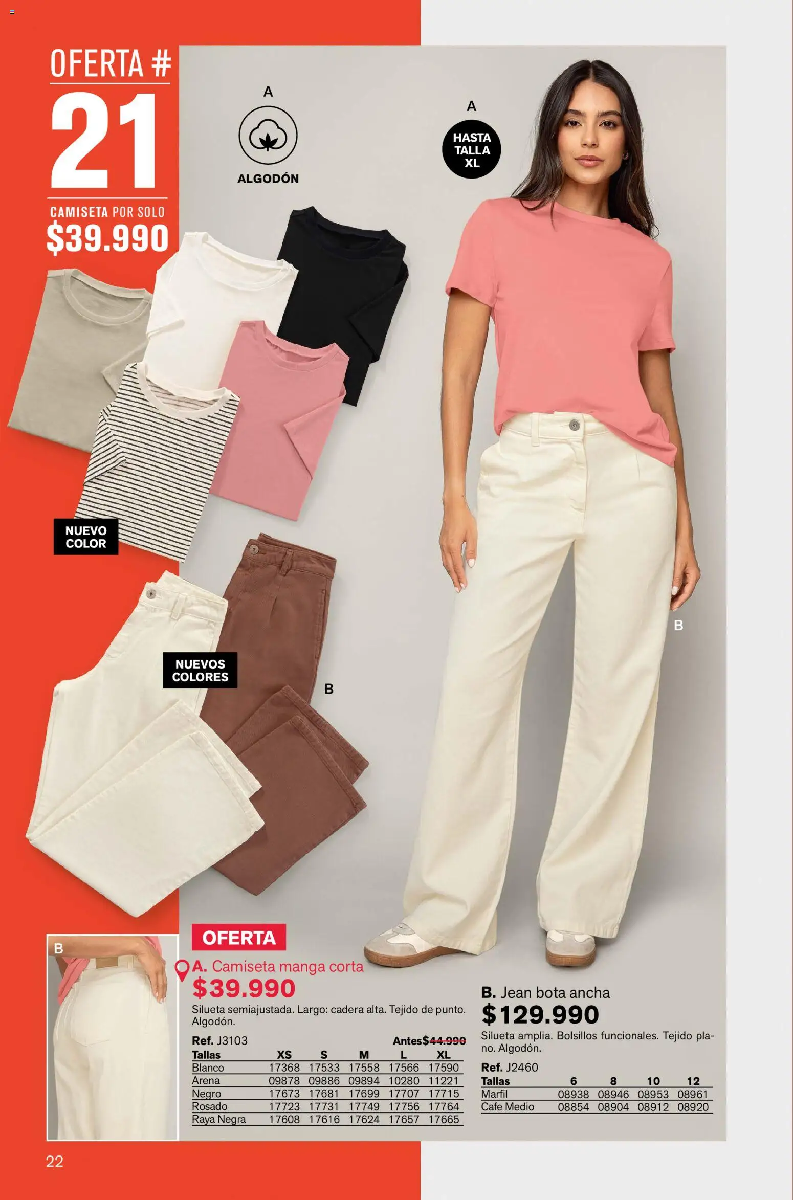 Leonisa revista - valida desde el 02.01.2026 | Página: 22 | Productos: Algodón, Jean, Camiseta, Café