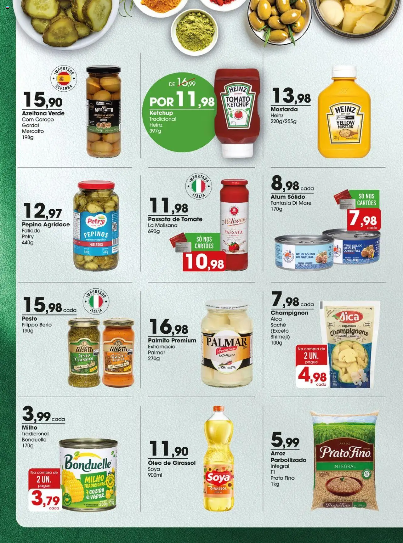 Zaffari Folheto - válido de 26.09.2025 | Página: 4 | Produtos: Azeitonas, Ketchup, Pepinos, Óleo de girassol