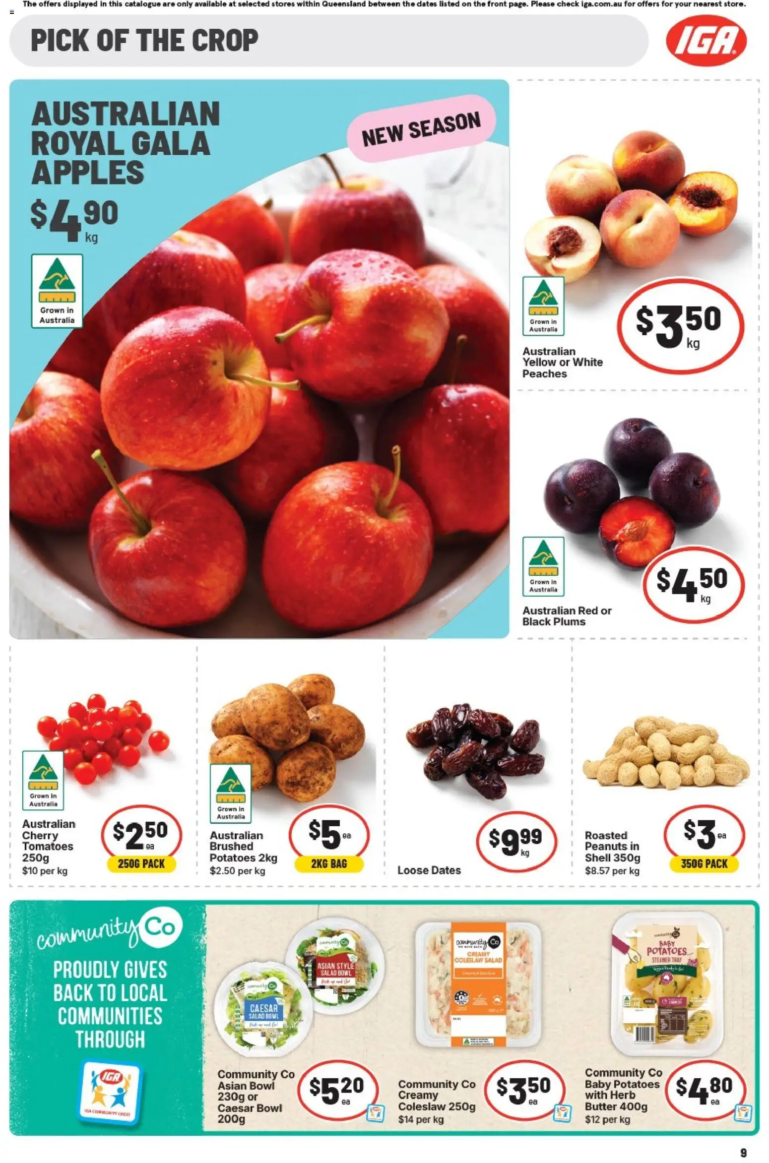 IGA catalogue - valid from 25.02.2026 | Page: 14 | Products: Herb, Apples, Peanuts, Plums
