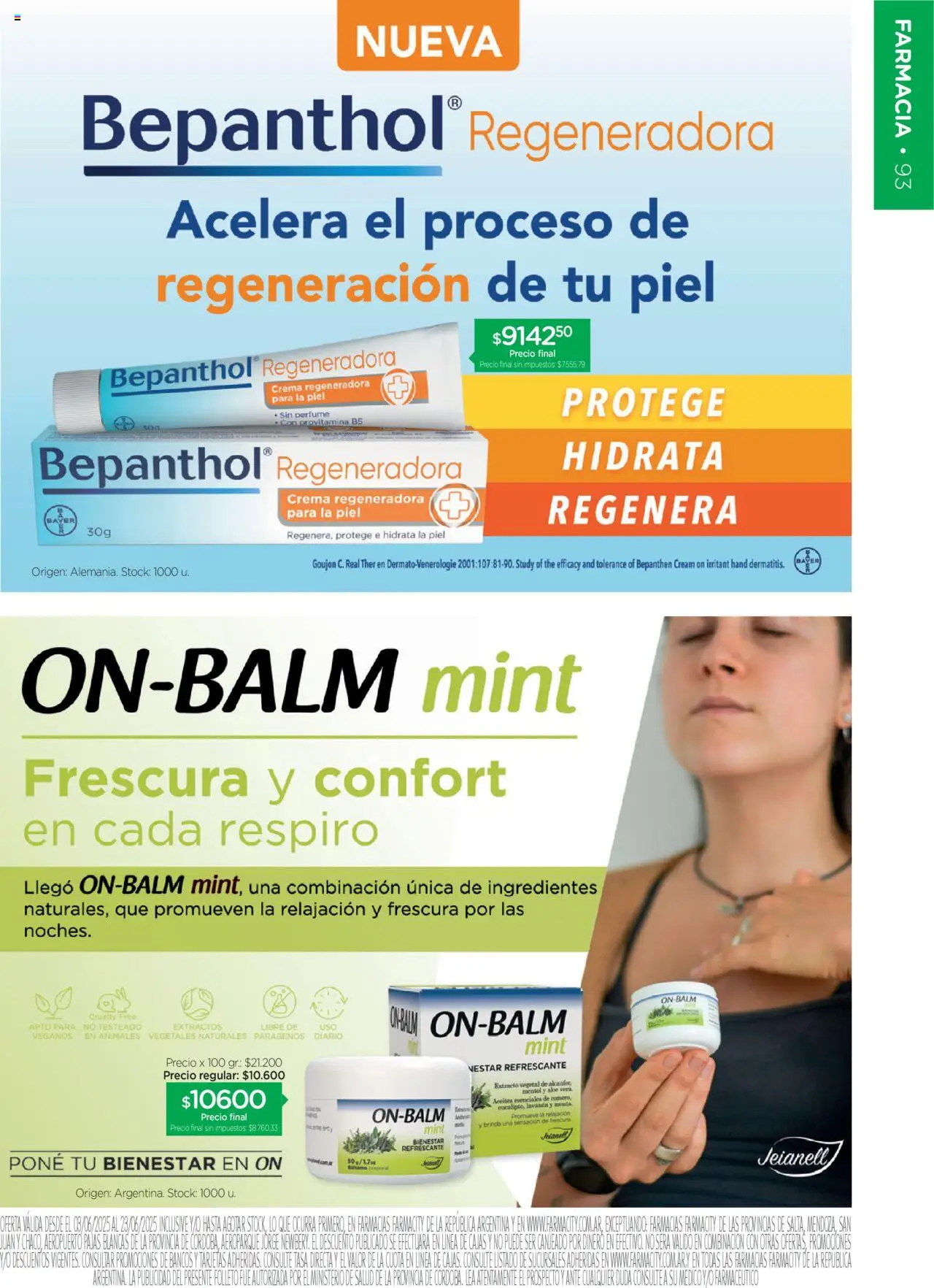 Farmacity catálogo │ válido desde el 03.06.2025 | Página: 93 | Productos: Perfume, Crema