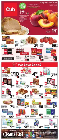 Preview of Cub Foods weekly ads valid from 10.08.2025