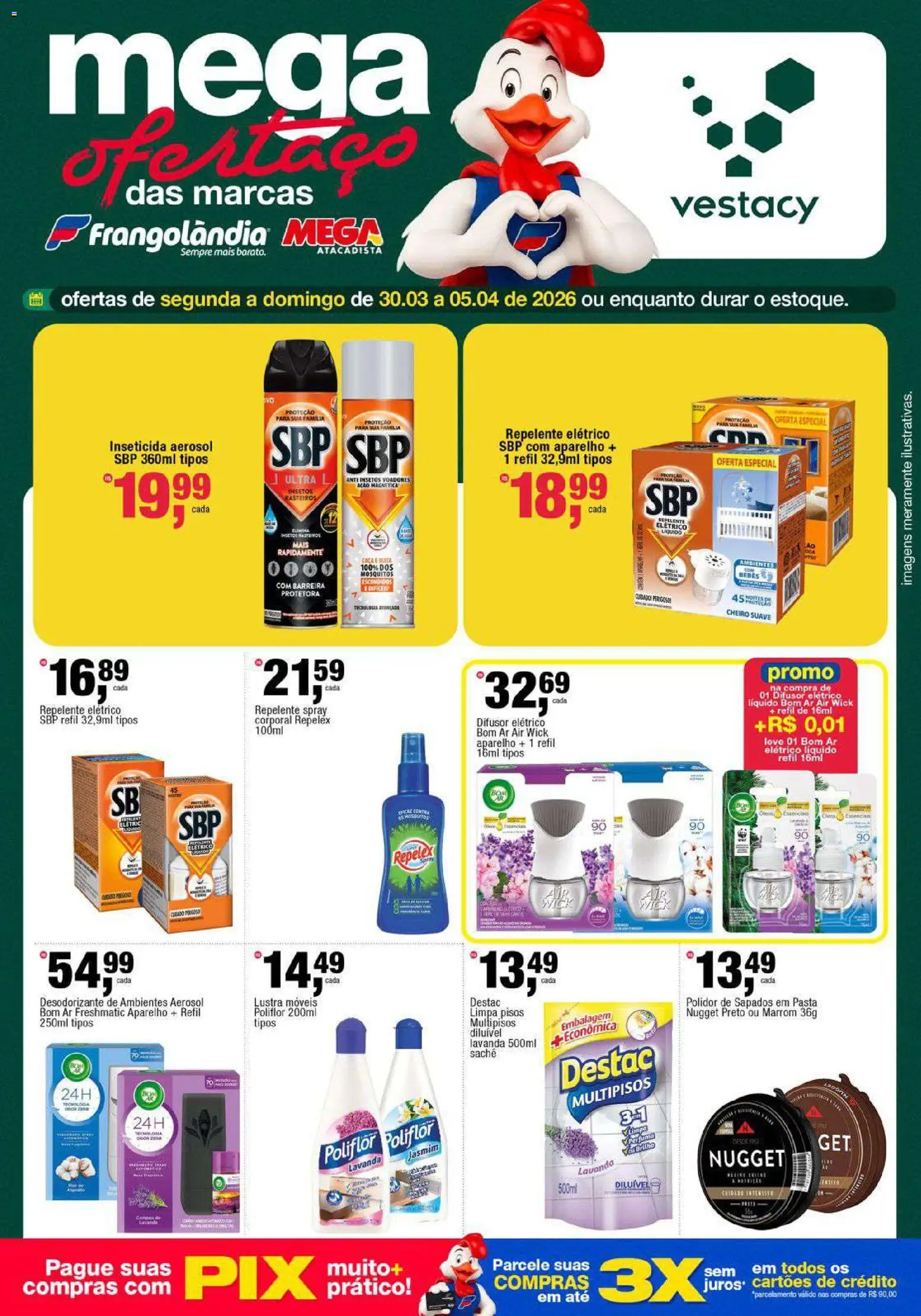 Frangolândia Folheto - válido de 03.04.2026 | Página: 2 | Produtos: Difusor, Lustra móveis, Repelente, Inseticida