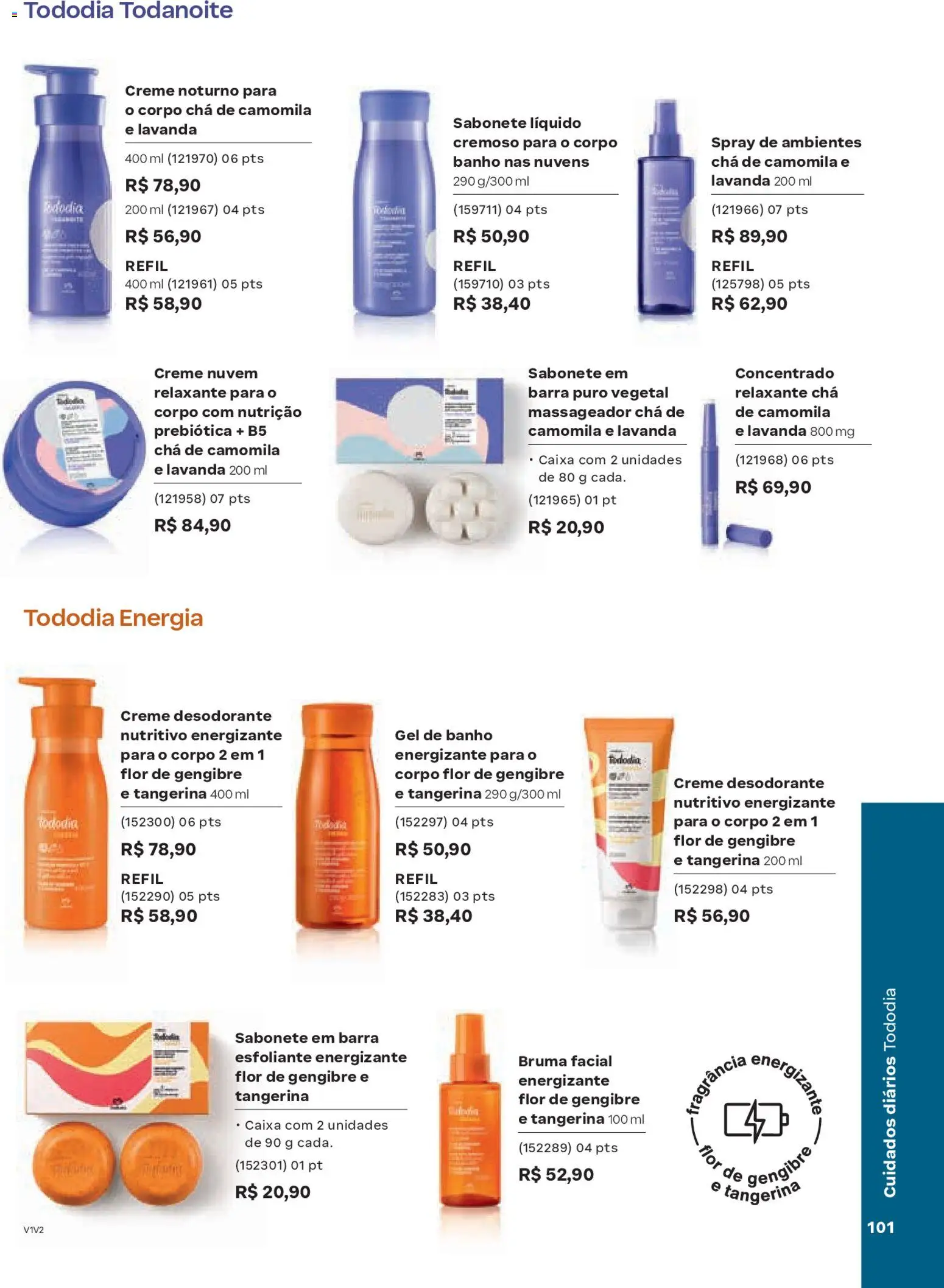 Natura Folheto - válido de 19.02.2026 | Página: 101 | Produtos: Caixa, Chá, Creme, Massageador