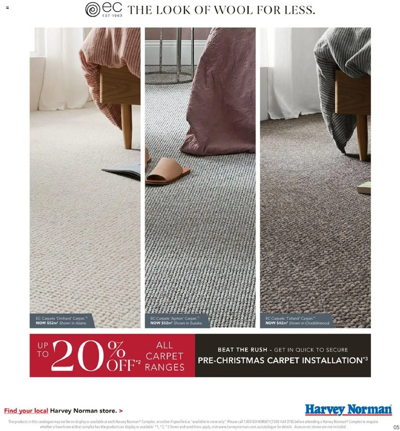 Harvey Norman catalogue - valid from 02.10.2025 | Page: 5 | Products: Carpet, Accessories