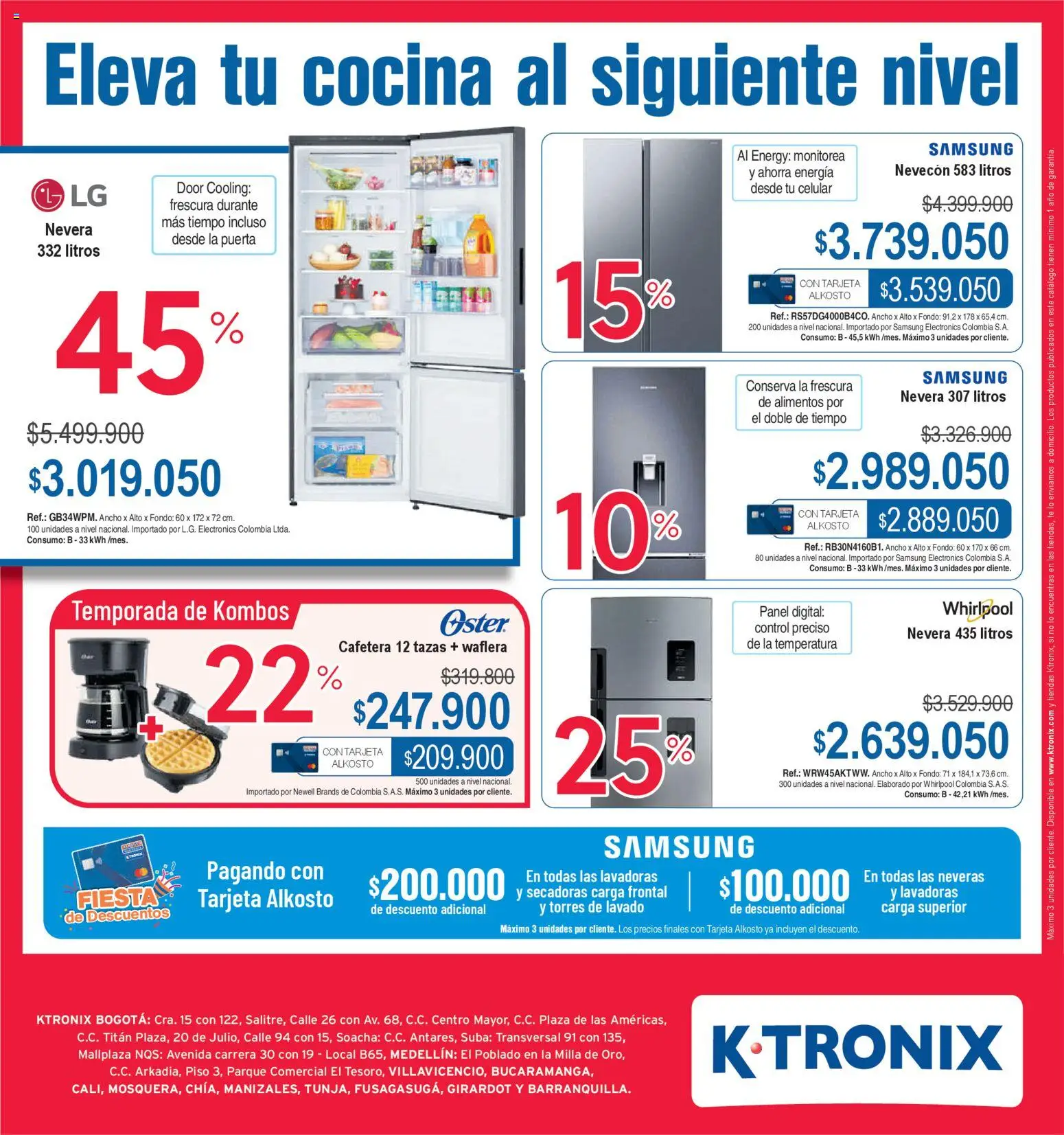 Ktronix revista - valida desde el 01.11.2025 | Página: 8 | Productos: Té, Cocina, Cafetera, Nevera