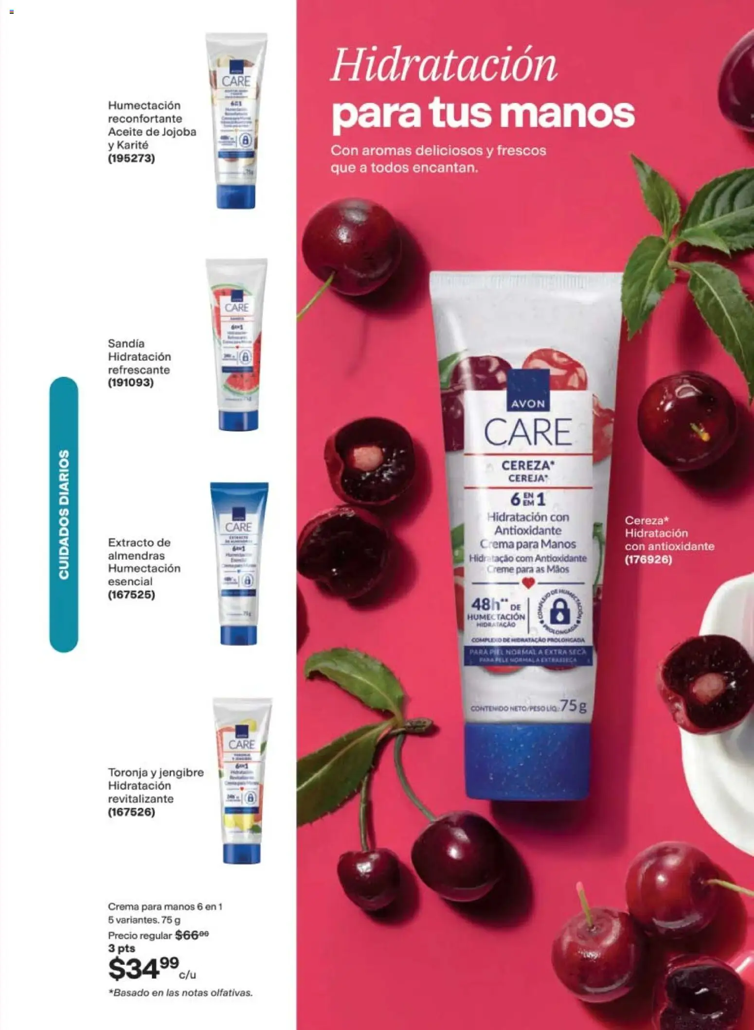 Nuevas ofertas de AVON válidas en toda la República Mexicana desde el 08.05.2026. ¡Encuentra las mejores ofertas en AVON campaña 8 2026! | Página: 169 | Productos: Almendras, Sandía, Crema, Toronja