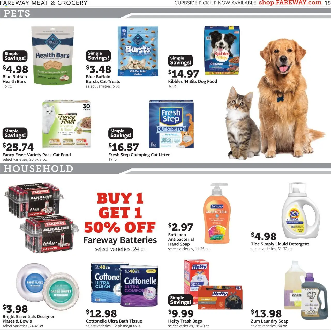 Fareway Weekly Ad - valid from 20.10.2025 | Page: 15 | Products: Dog Food, Cat Food, Yogurt, Apples