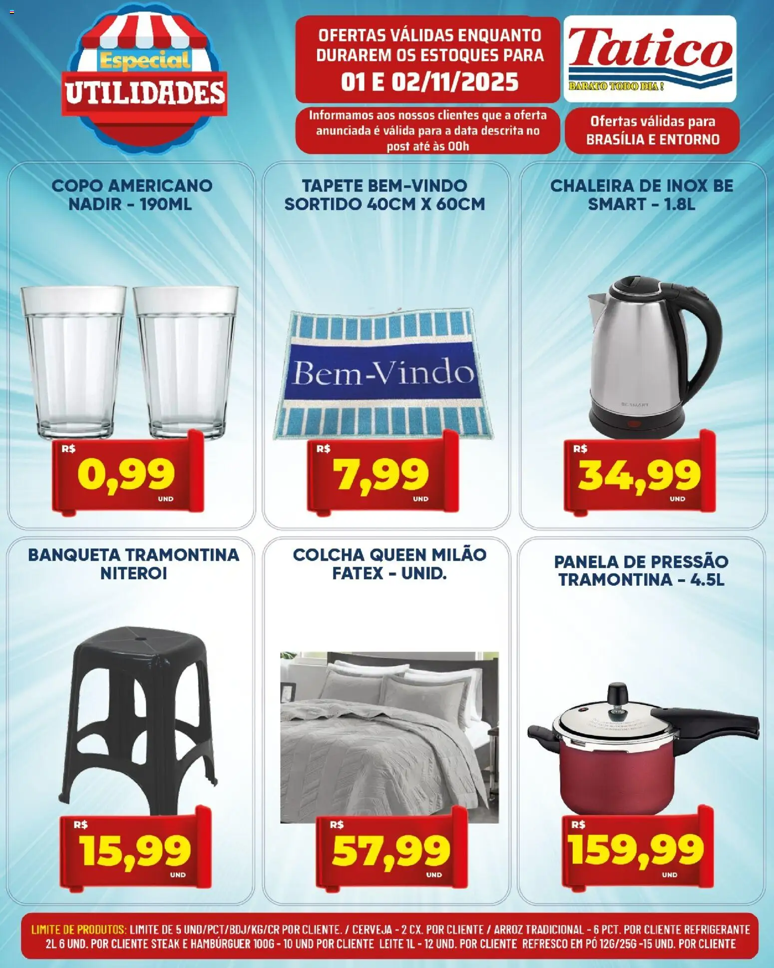 Tatico Folheto - válido de 03.11.2025 | Página: 35 | Produtos: Pó, Panela de pressão, Tapete, Banqueta
