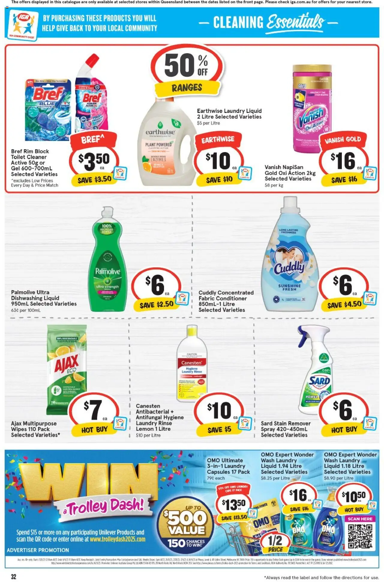 IGA catalogue - valid from 20.08.2025 | Page: 29 | Products: Cleaner, Conditioner, Lemon, Laundry