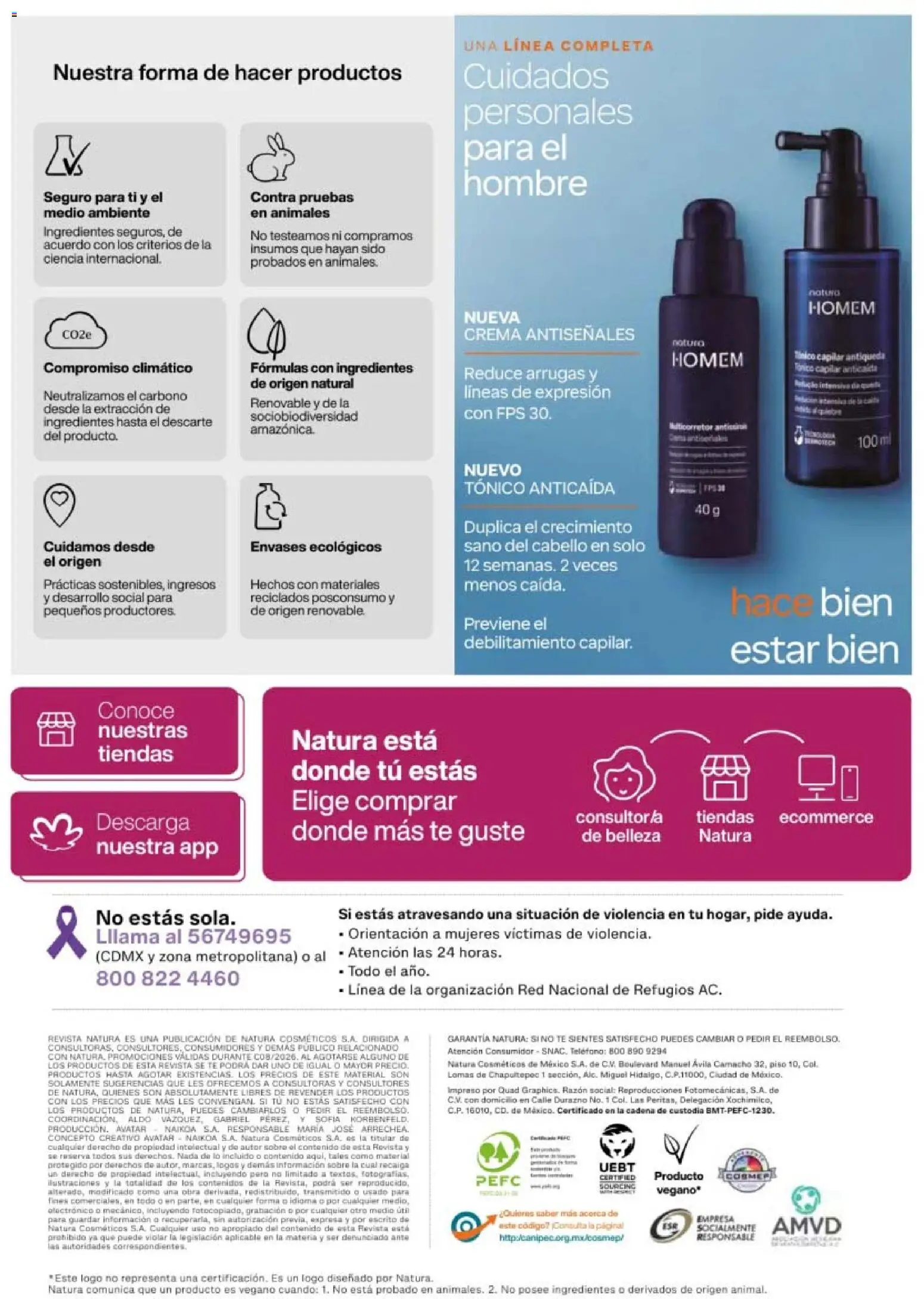 Nuevas ofertas de Natura válidas en toda la República Mexicana desde el 08.05.2026. ¡Encuentra las mejores ofertas en Natura campaña 8 2026! | Página: 162 | Productos: Durazno, Crema, Té, Teléfono