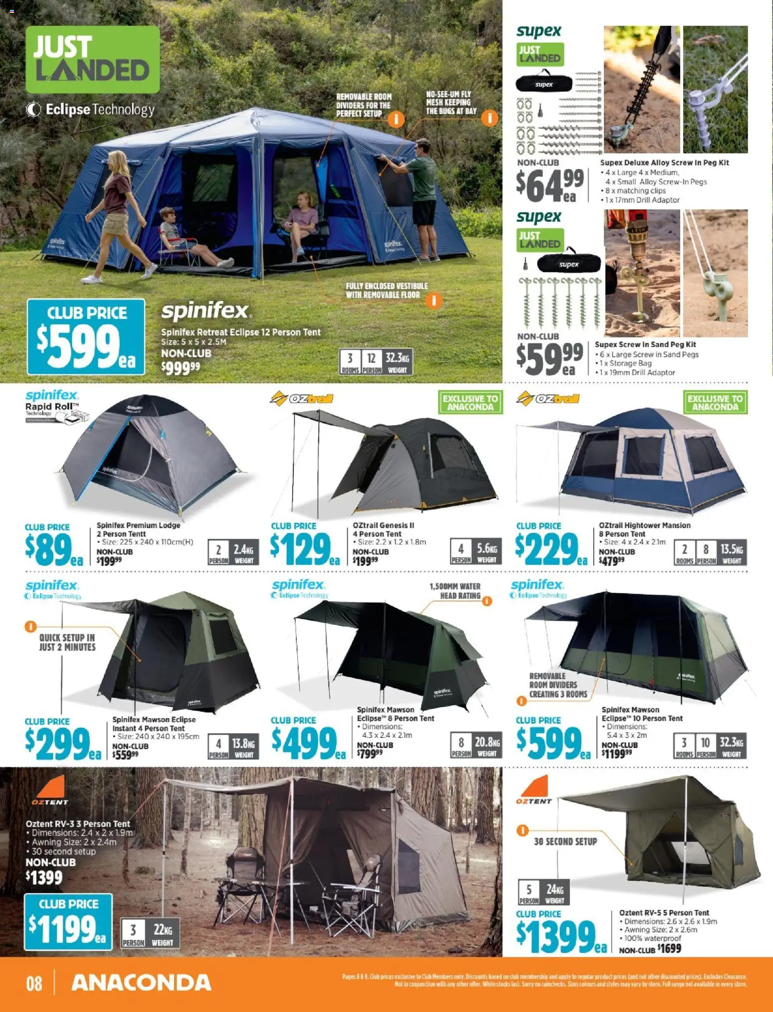 Anaconda catalogue - valid from 27.10.2025 | Page: 8 | Products: Water, Adaptor, Bag, Clips
