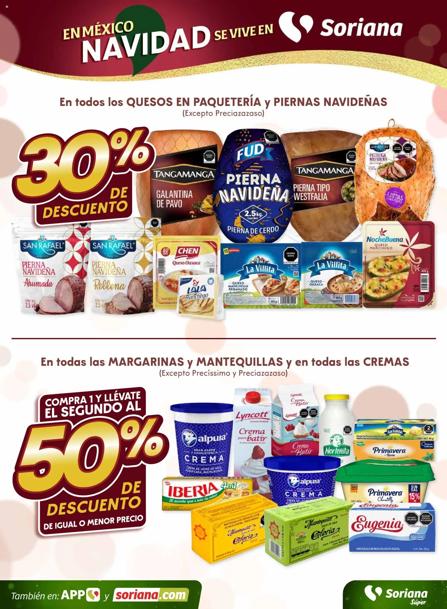 Nuevas ofertas de Soriana válidas en toda la República Mexicana desde el 11.12.2025. ¡Encuentra las mejores ofertas en Soriana - Fin de Semana Súper: Tijuana, Mexicali, Ensenada, San Luis Río Colorado y Tecate! | Página: 3 | Productos: Crema de leche, Sal, Crema, Mesa