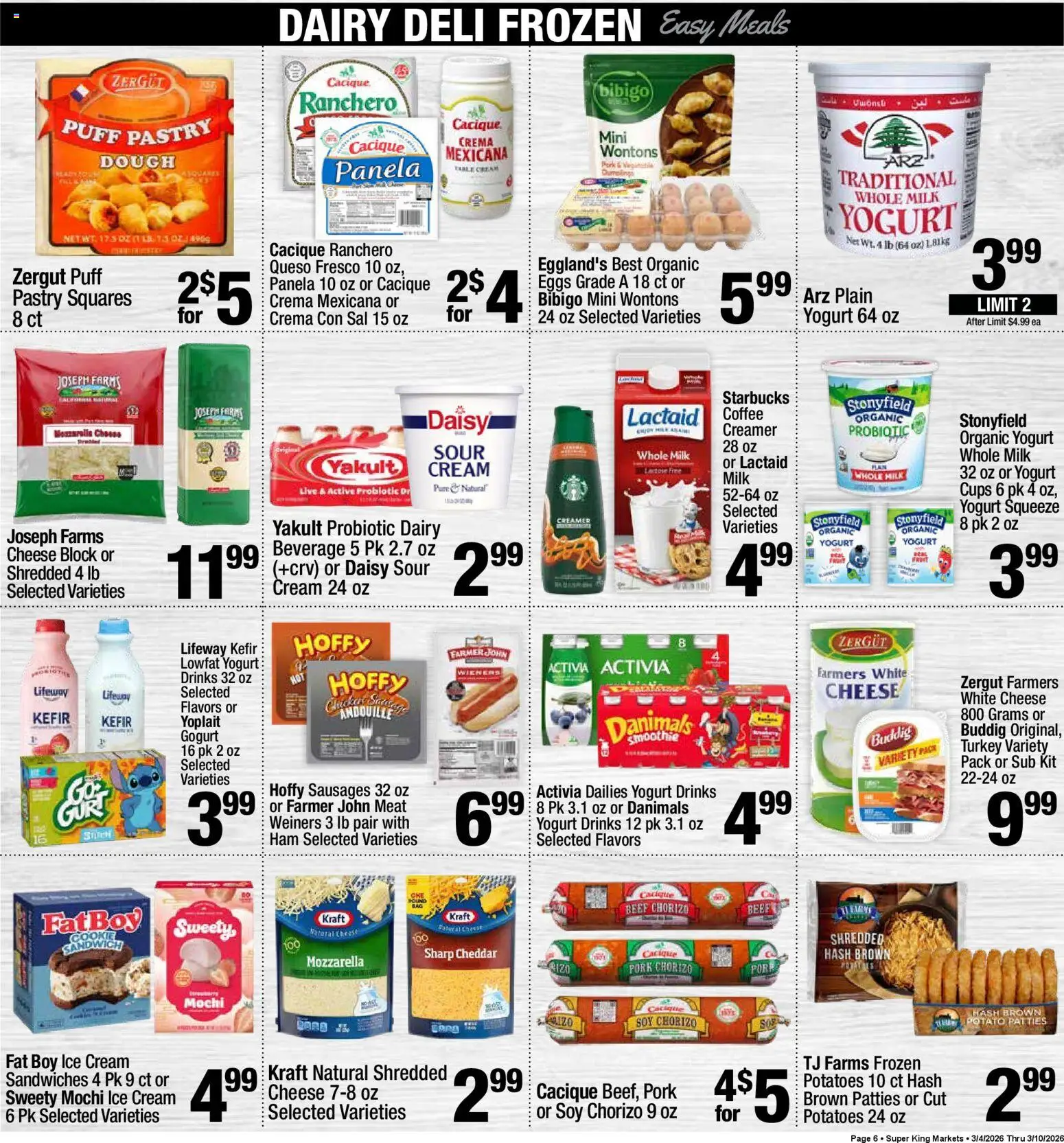 Super King - Weekly Ad - valid from 04.03.2026 | Page: 7 | Products: Milk, Cream, Ice cream, Puff Pastry
