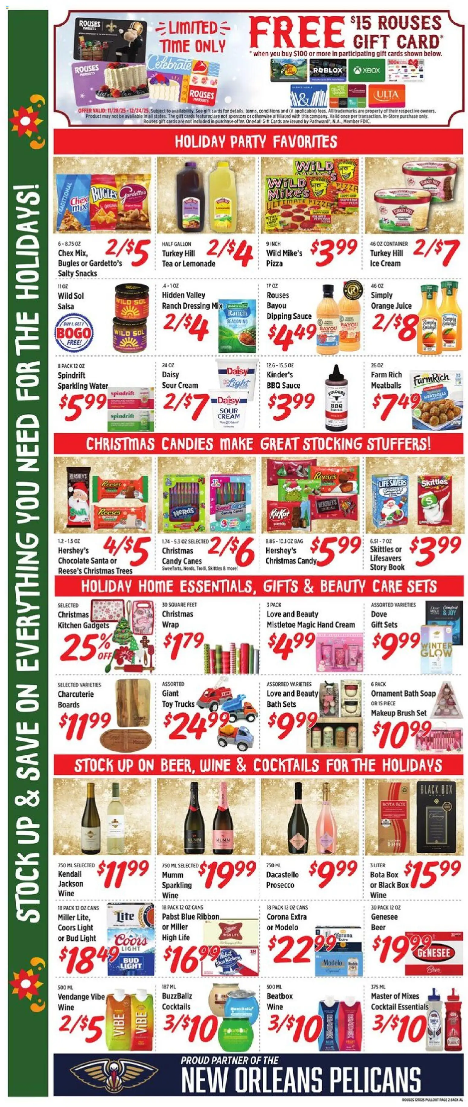 Rouses Weekly Ad - AL - valid from 10.12.2025 | Page: 6 | Products: Box, Pizza, Juice, Xbox