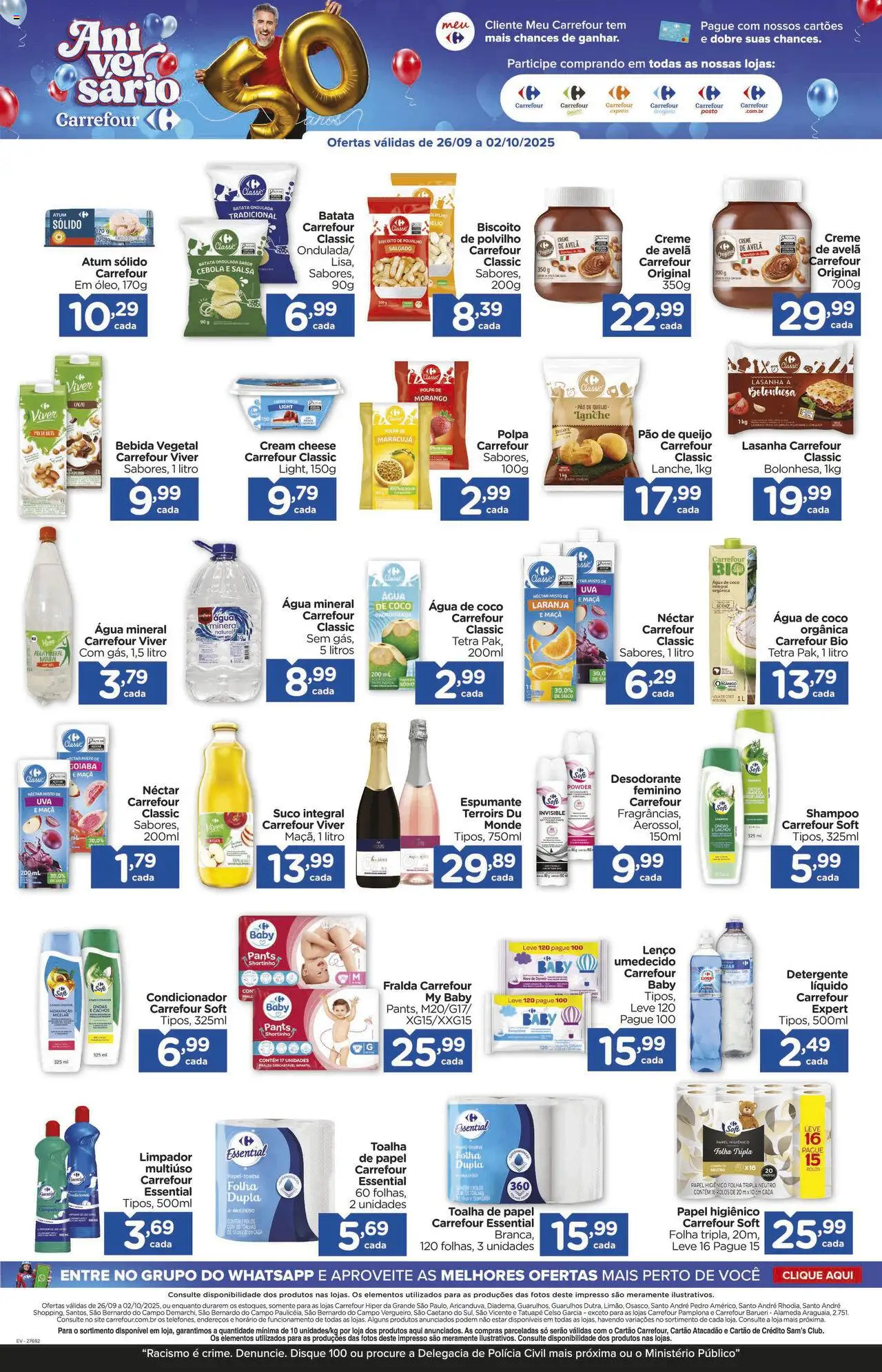 Carrefour Folheto - válido de 26.09.2025 | Página: 13 | Produtos: Condicionador, Espumante, Detergente, Lasanha