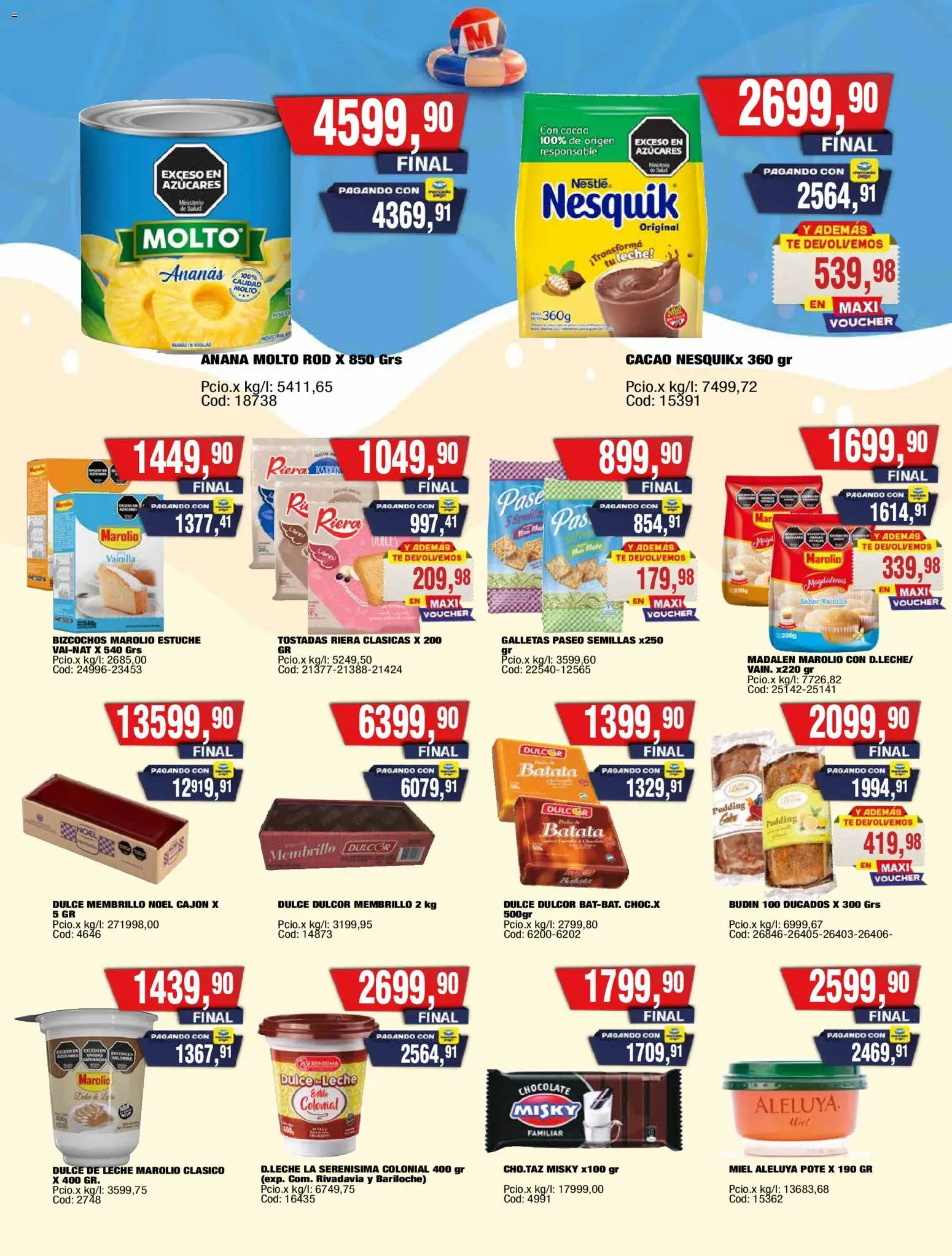 Maxiconsumo ofertas │ válido desde el 05.01.2026 | Página: 8 | Productos: Ananá, Semillas, Chocolate, Bizcochos