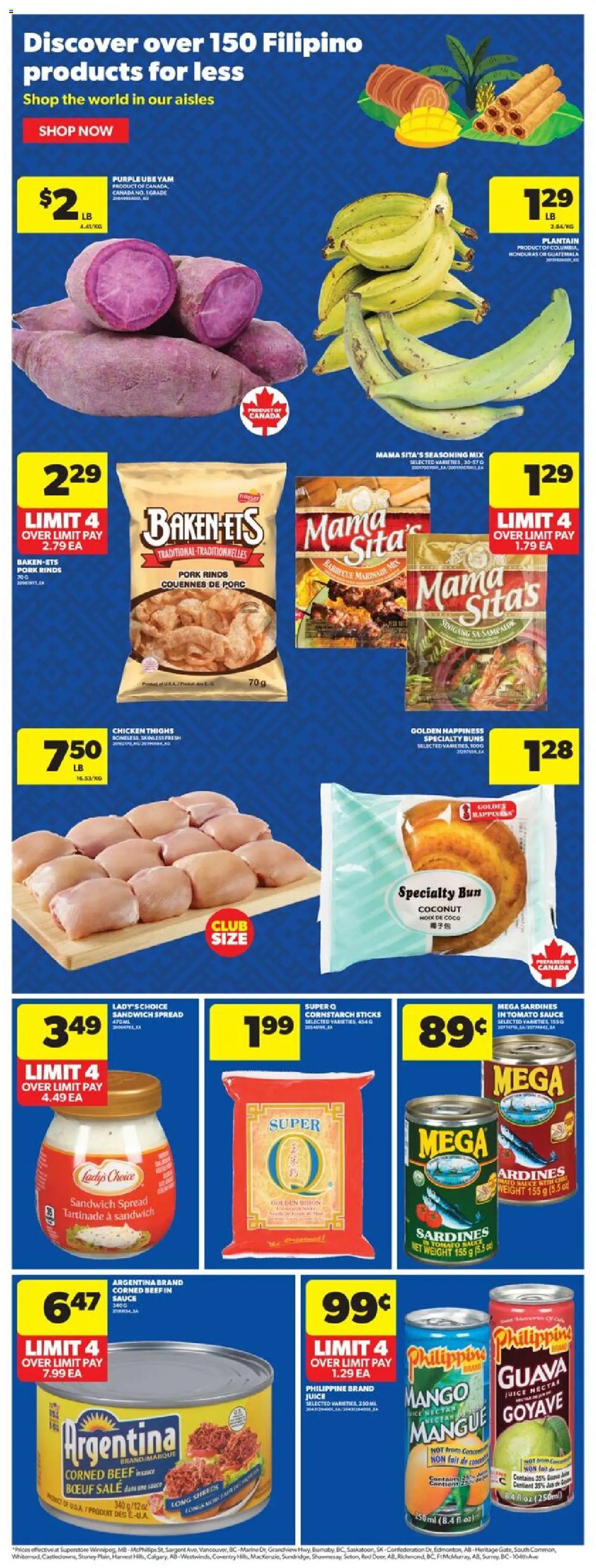 Real Canadian Superstore flyer valid from 09.10.2025 | Page: 14 | Products: Beef, Juice, Chicken, Pork