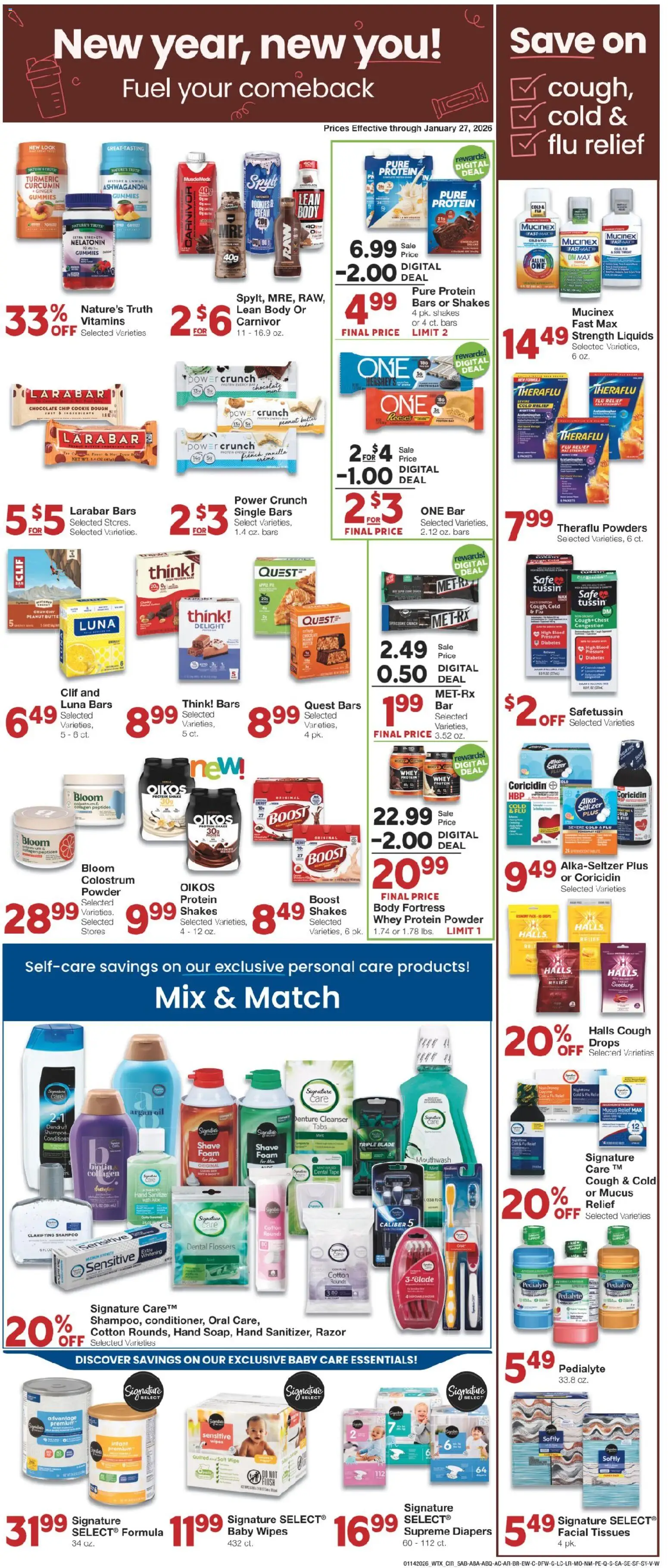 United Supermarkets Weekly Ad - valid from 13.01.2026 | Page: 5 | Products: Safe, Powder, Shampoo, Butter