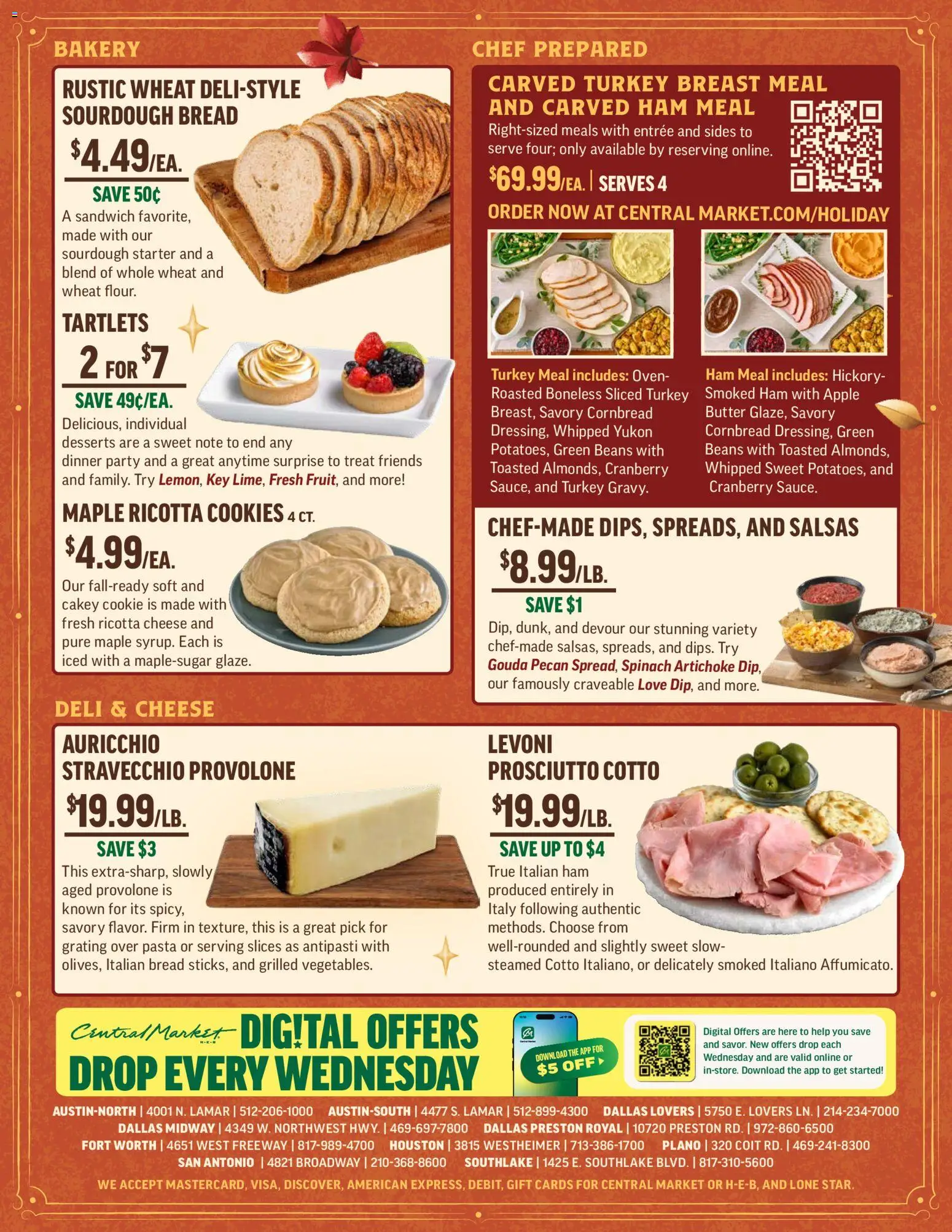 Central Market Weekly Ad - valid from 12.11.2025 | Page: 4 | Products: Spinach, Butter, Ham, Oven