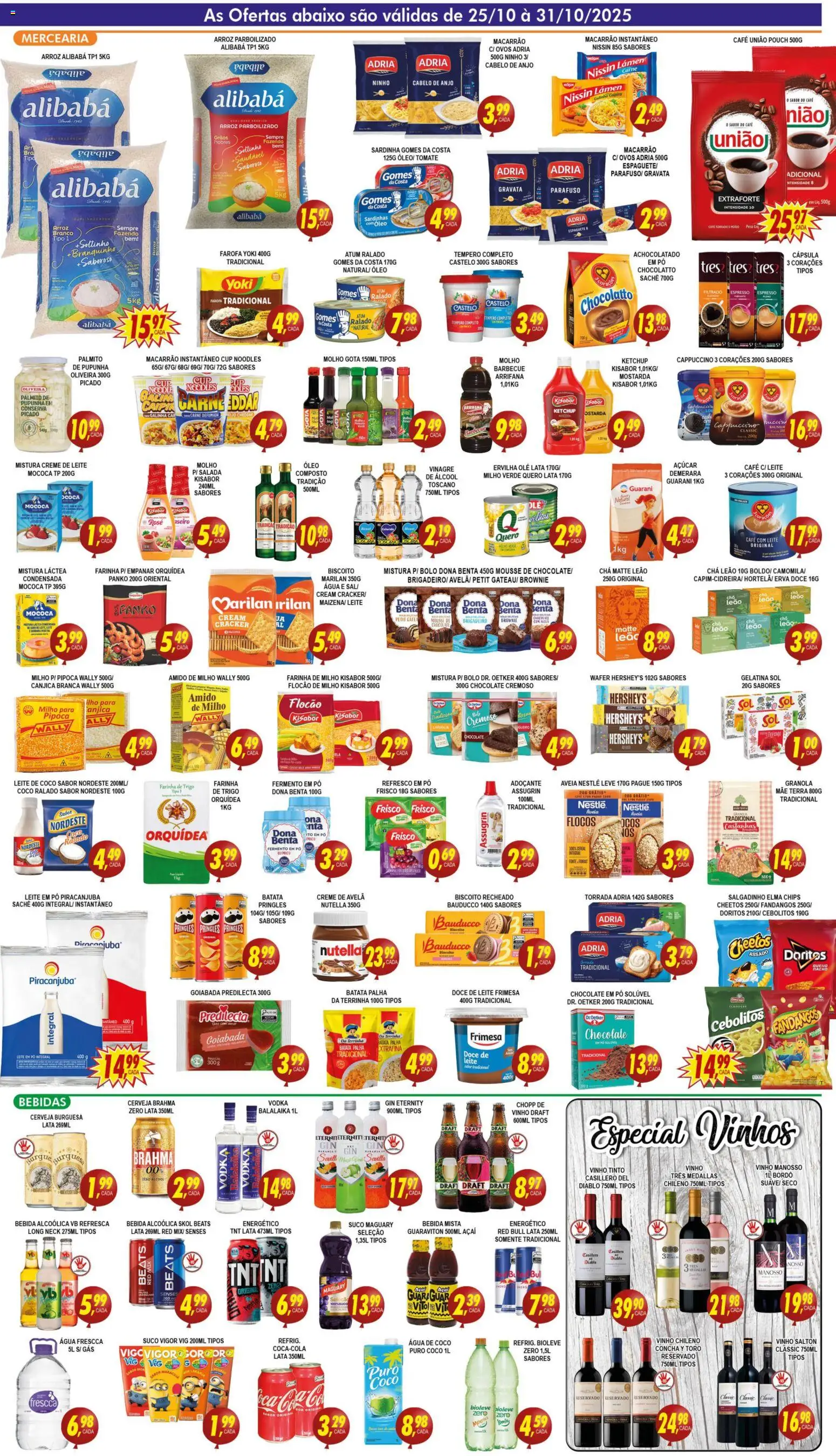 Kaçula Folheto - válido de 25.10.2025 | Página: 3 | Produtos: Pupunha, Farinha de trigo, Café, Açúcar
