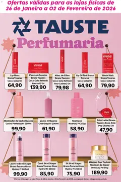 Tauste - Ofertas Especial Perfumaria - Pré-Visualização do folheto da loja Tauste, válido de 26.01.2026 | Página: 1 | Produtos: Shampoo, Cola, Óleo, Sérum