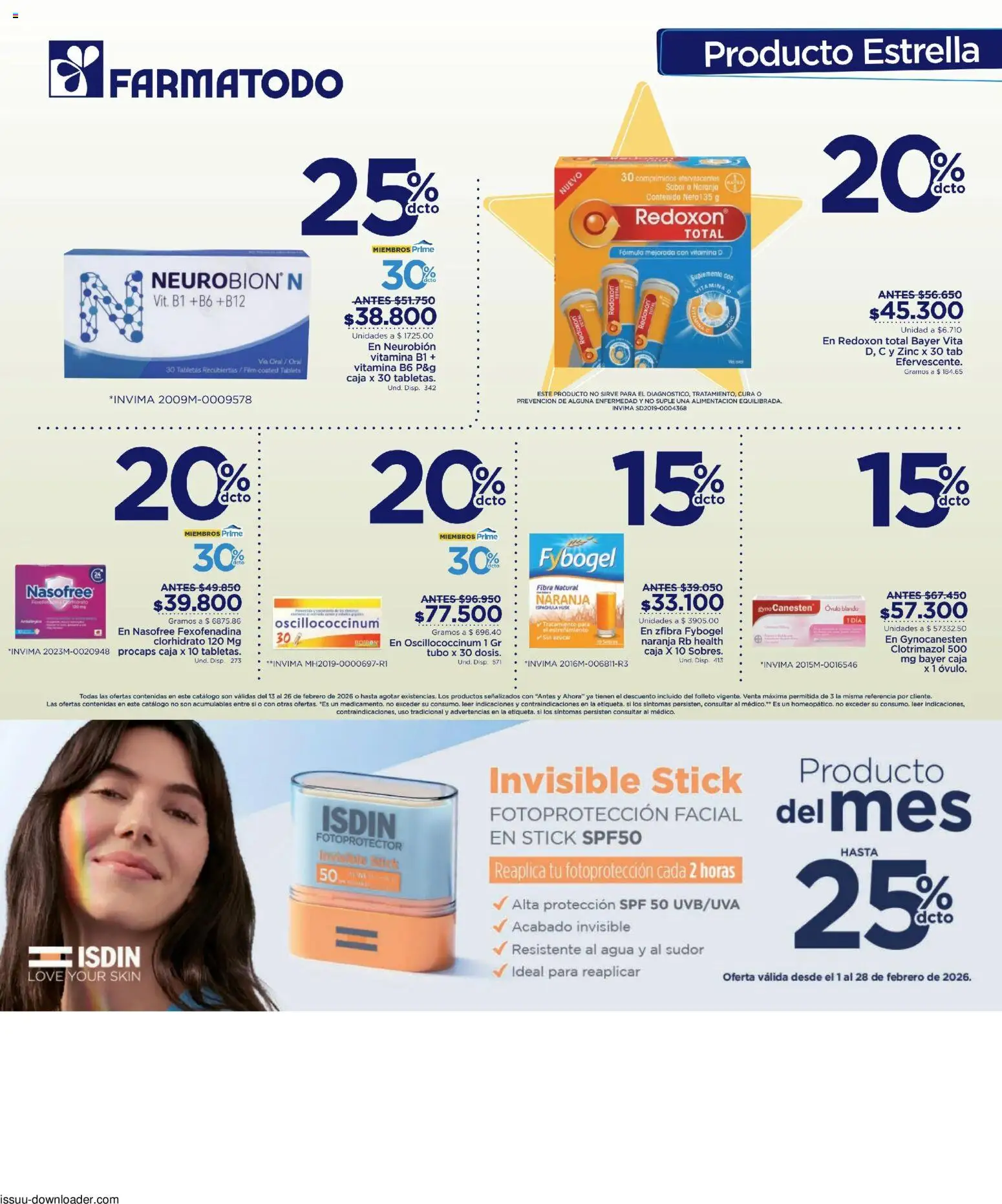 FarmaTodo revista - valida desde el 13.02.2026 | Página: 4 | Productos: Agua, Azucar, Caja