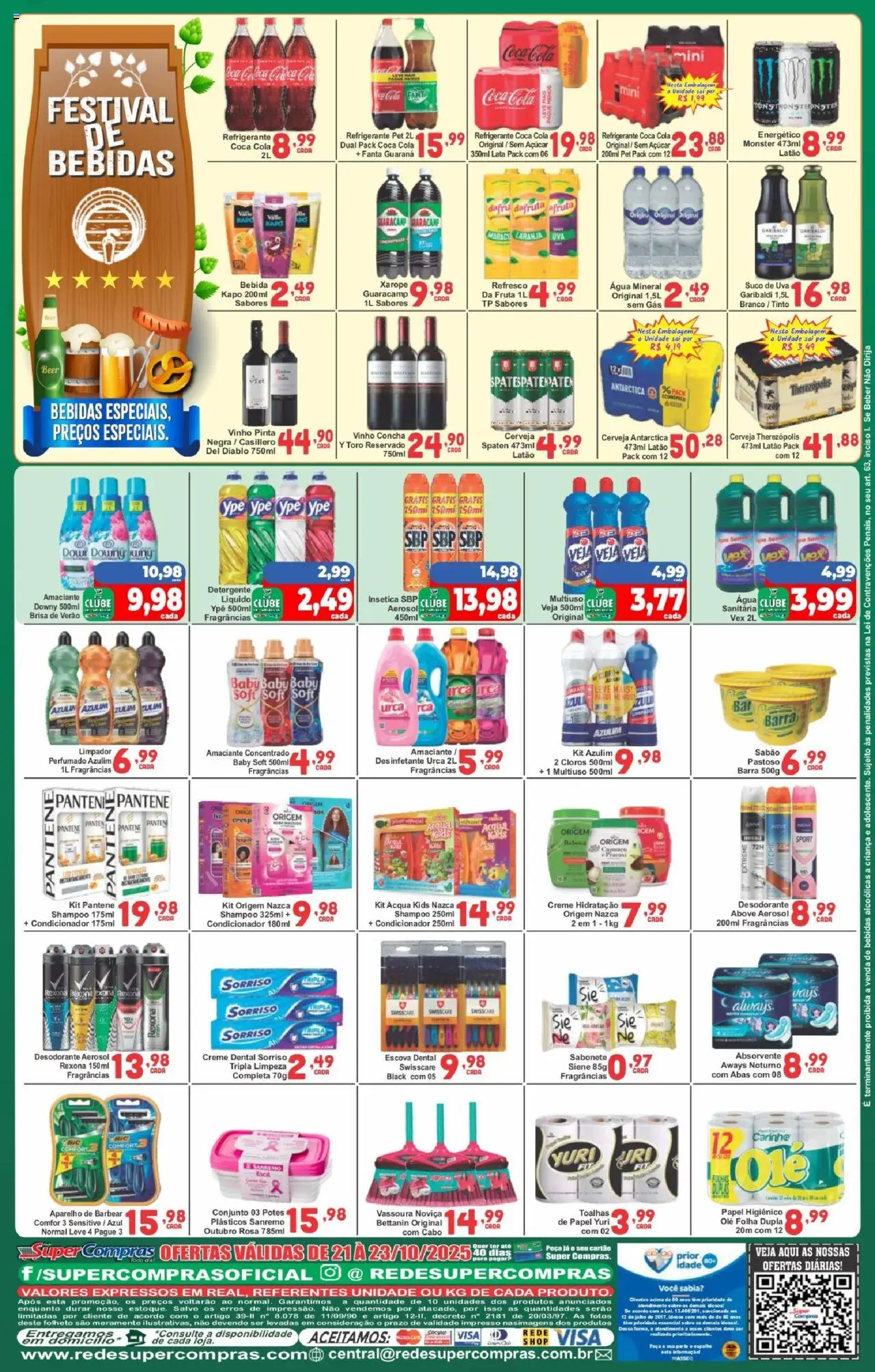 Rede Super Compras Folheto - válido de 21.10.2025 | Página: 6 | Produtos: Guaraná, Sabão, Creme, Creme dental