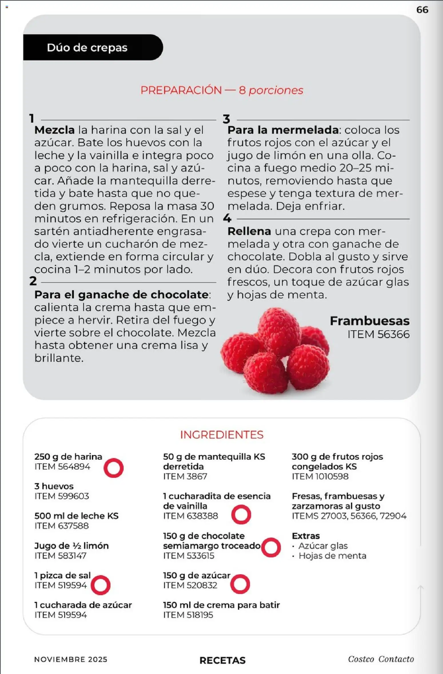 Nuevas ofertas de Costco válidas en toda la República Mexicana desde el 01.11.2025. ¡Encuentra las mejores ofertas en Costco Revista Noviembre! | Página: 66 | Productos: Azúcar, Sal, Huevos, Jugo