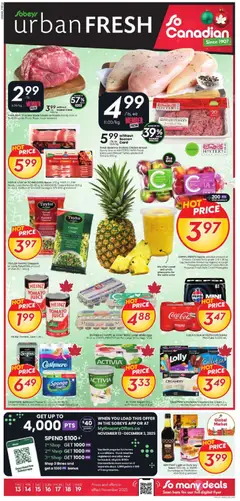 Preview of Sobeys - Weekly Flyer - Urban Fresh from shop Sobeys valid from 13.11.2025
