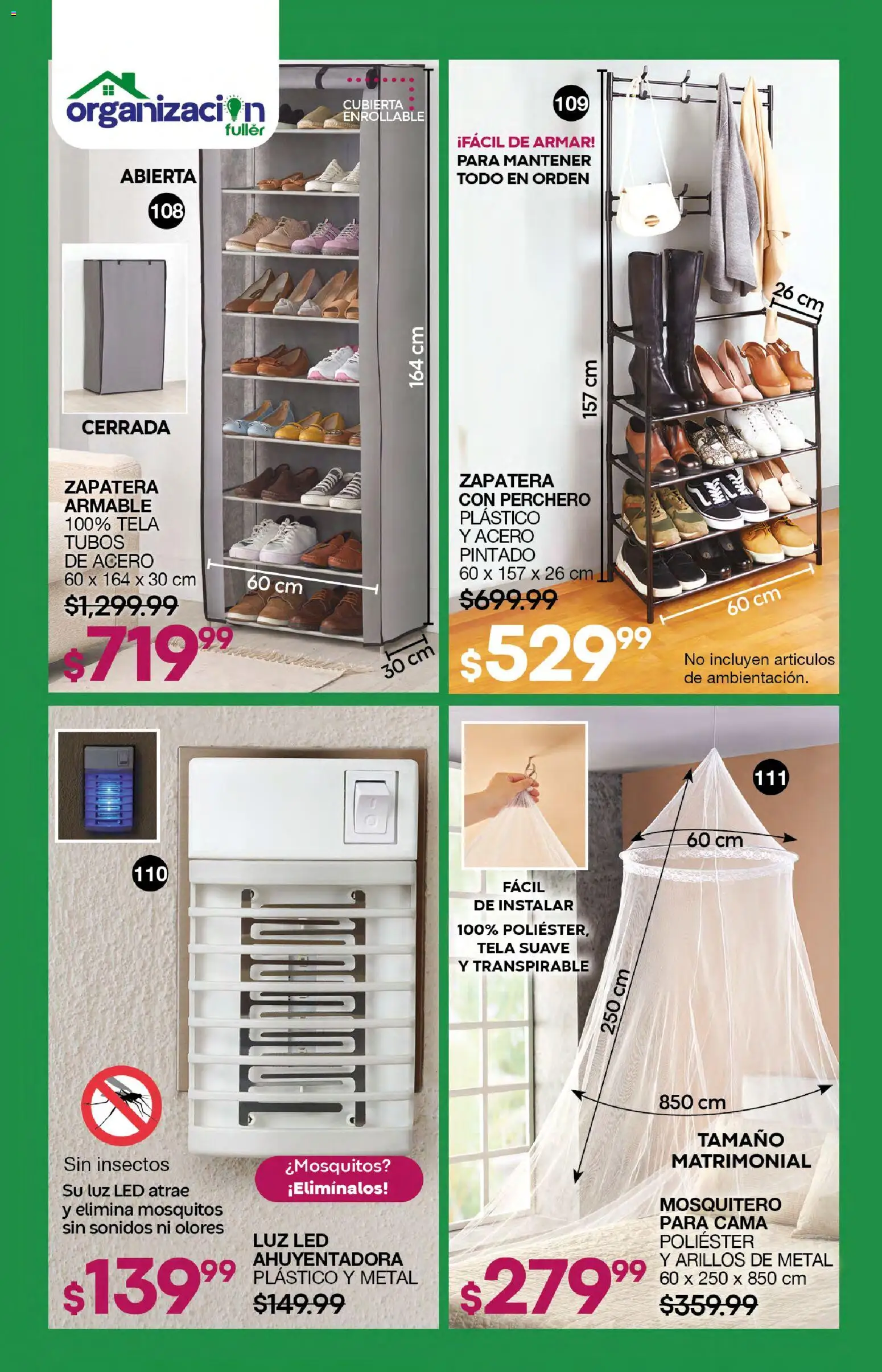 Nuevas ofertas de Fuller válidas en toda la República Mexicana desde el 21.01.2026. ¡Encuentra las mejores ofertas en Fuller campaña 21 2026! | Página: 62 | Productos: Mosquitero, Cama, Perchero