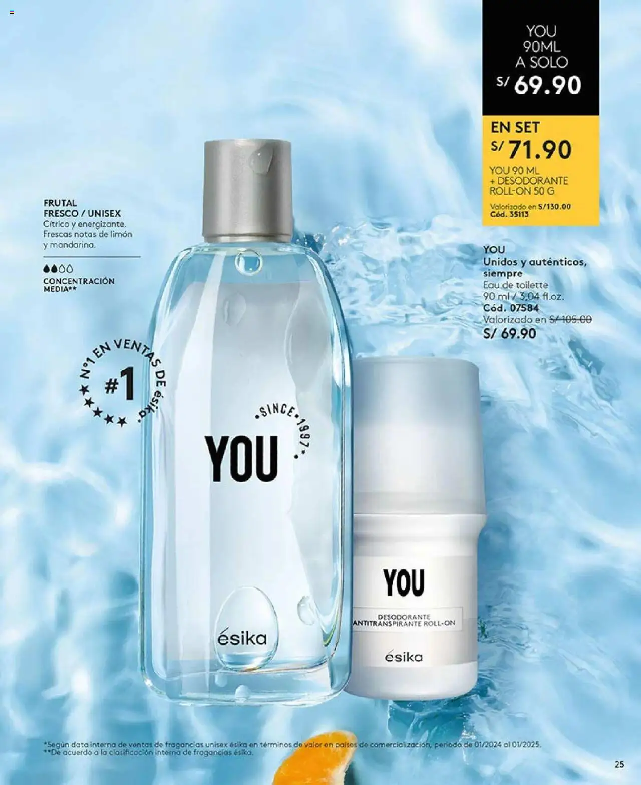 Catálogo Ésika válido desde 03.10.2025 | Página: 25 | Productos: Desodorante, Antitranspirante, EAU de Toilette