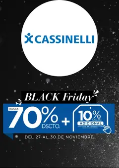 Vista previa de folleto Cassinelli - Black Friday de la Cassinelli válido desde 27.11.2025