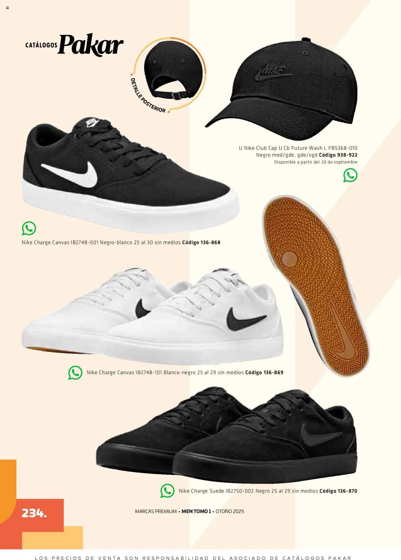 Nuevas ofertas de SC Pakar válidas en toda la República Mexicana desde el 29.08.2025. ¡Encuentra las mejores ofertas en SC Pakar - Catálogo Otoño Men Tomo 1! | Página: 234