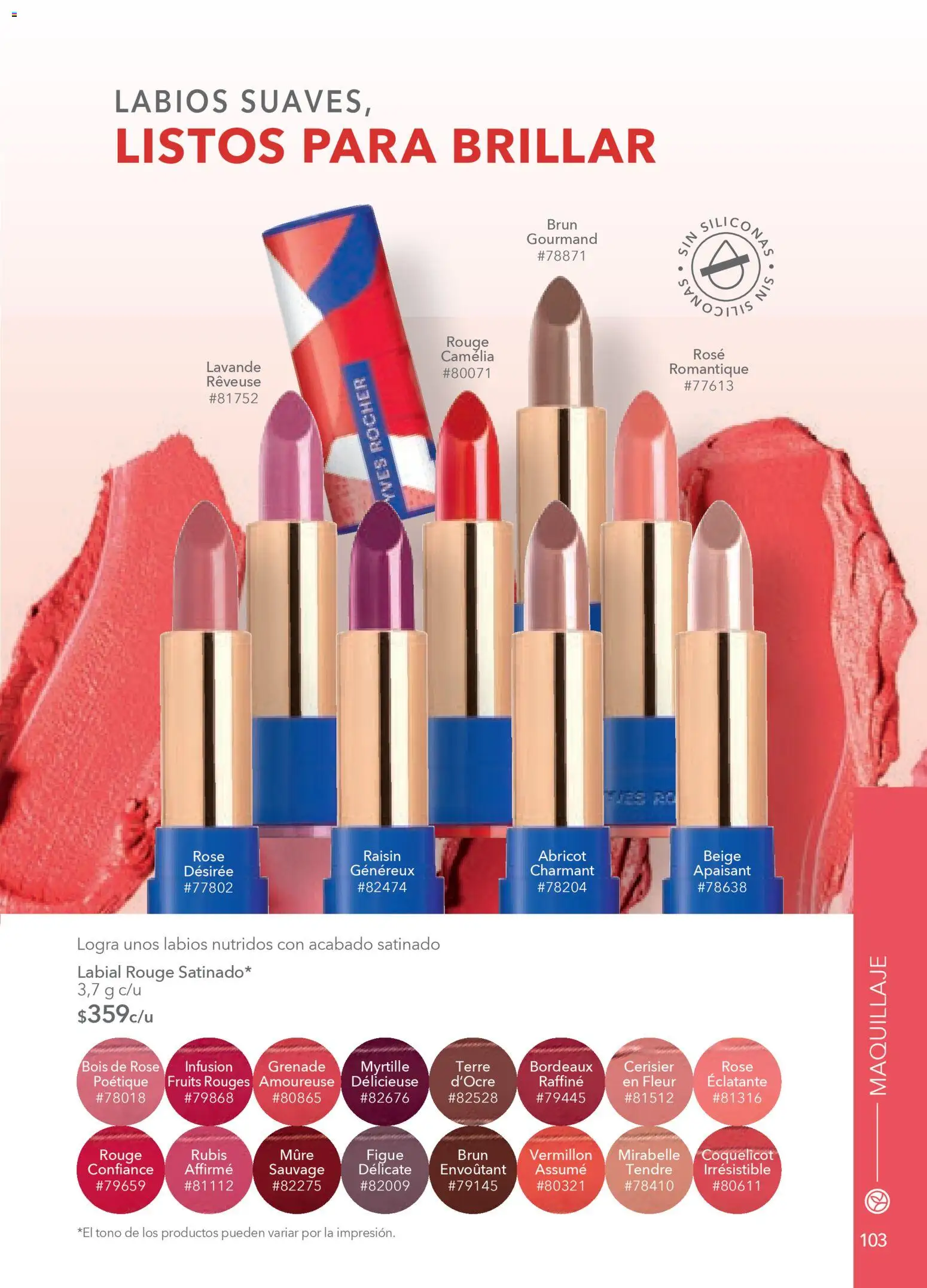 Nuevas ofertas de Yves Rocher válidas en toda la República Mexicana desde el 03.03.2026. ¡Encuentra las mejores ofertas en Yves Rocher campaña 4 2026! | Página: 105 | Productos: Maquillaje