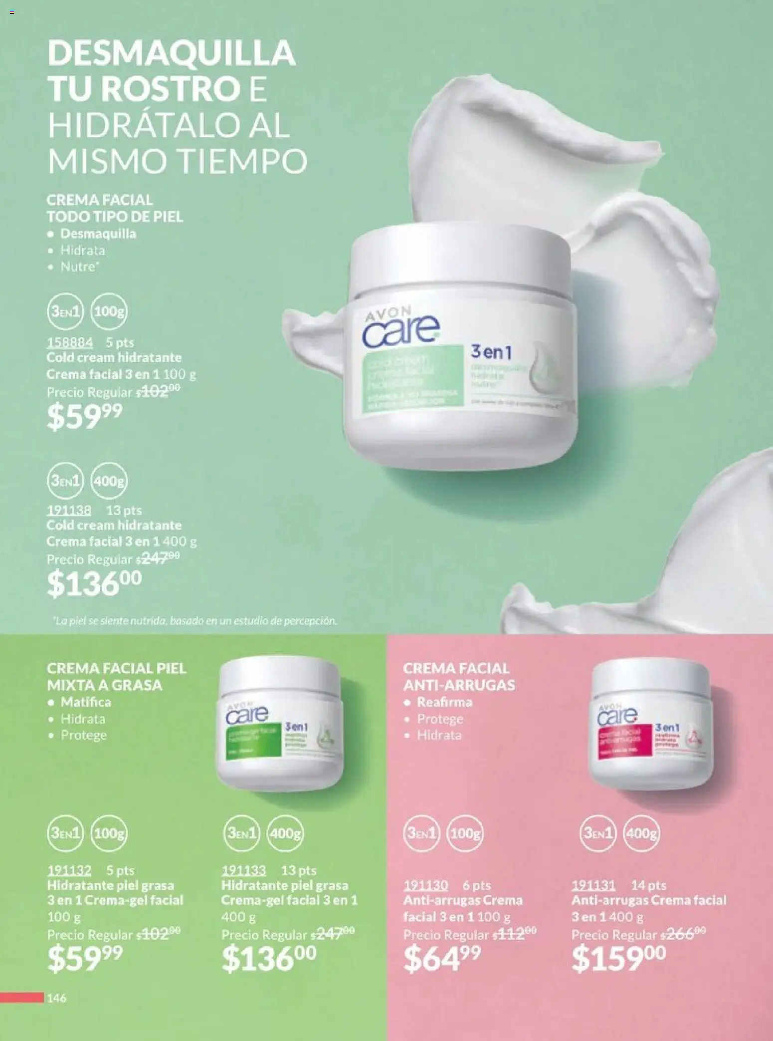 Nuevas ofertas de AVON válidas en toda la República Mexicana desde el 20.12.2025. ¡Encuentra las mejores ofertas en AVON campaña 1 2026! | Página: 153 | Productos: Crema