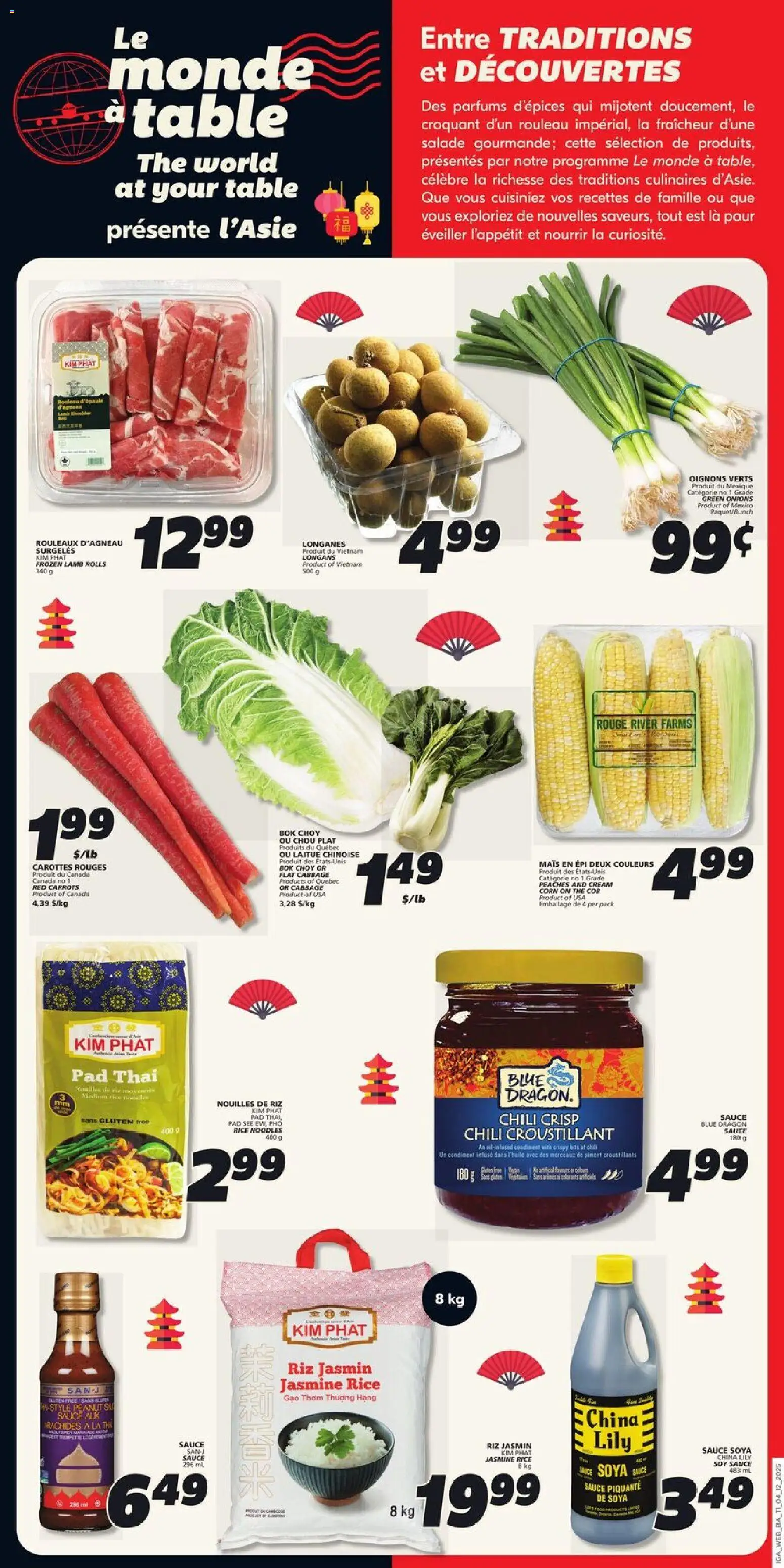 IGA flyer valid from 04.12.2025 | Page: 13 | Products: Rice, Noodles, Cream, Table