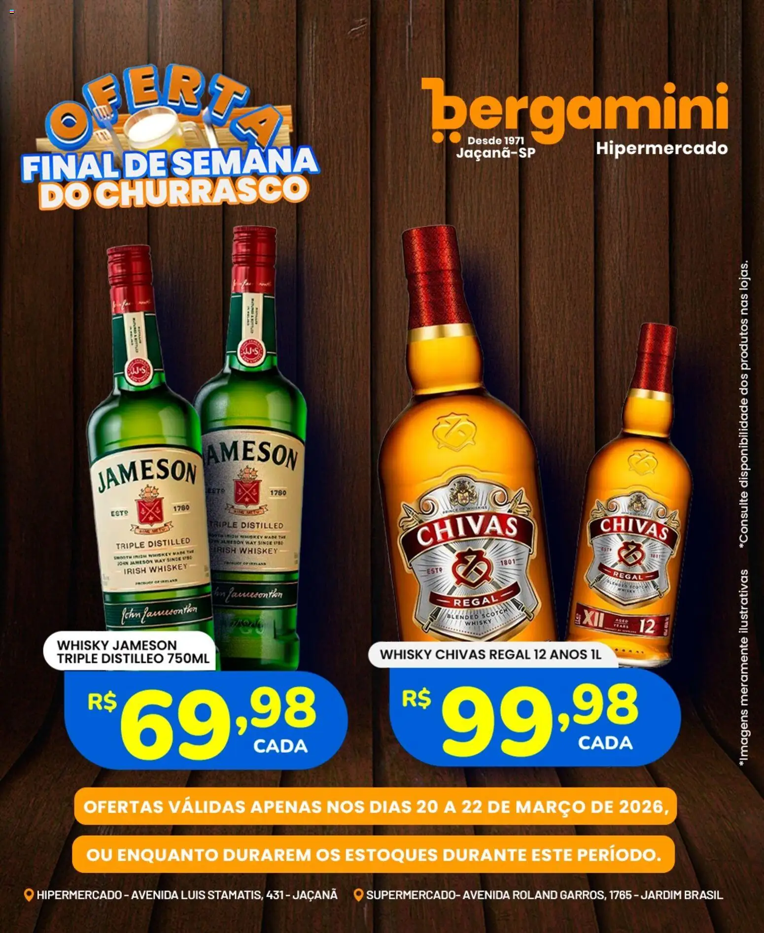Supermercado Bergamini Folheto - válido de 20.03.2026 | Página: 13 | Produtos: Whisky