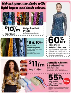 Preview of Fabricland weekly flyer / circulaire from shop Fabricland valid from 01.02.2026 | Page: 9 | Products: Wardrobe