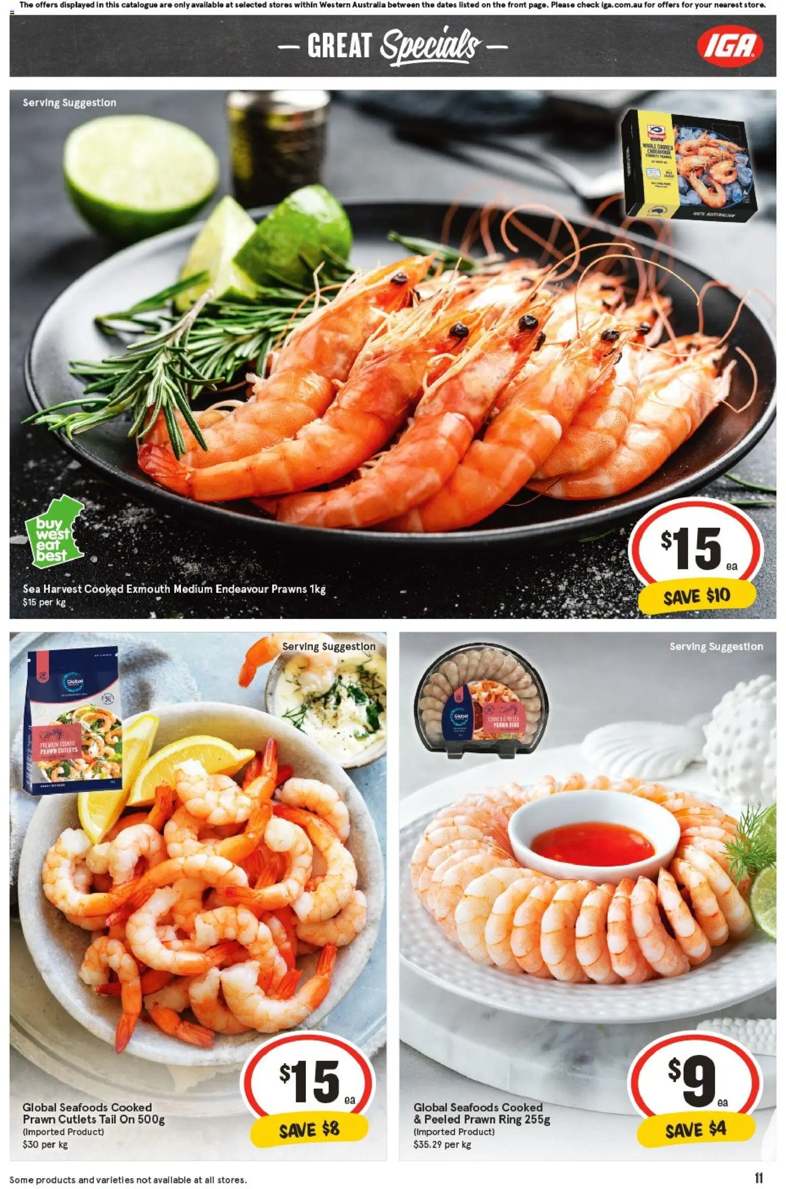 IGA catalogue - valid from 29.10.2025 | Page: 14 | Products: Prawns