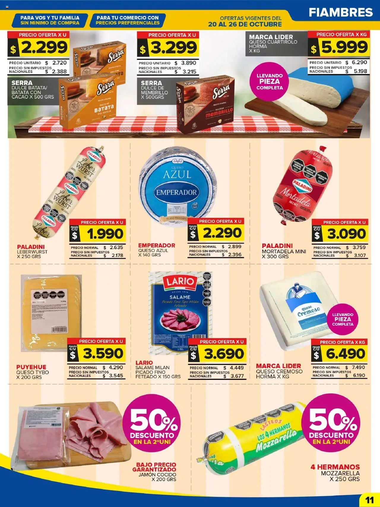 Carrefour Maxi catálogo - Jujuy │ válido desde el 20.10.2025 | Página: 11 | Productos: Mortadela, Queso, Salame, Cacao