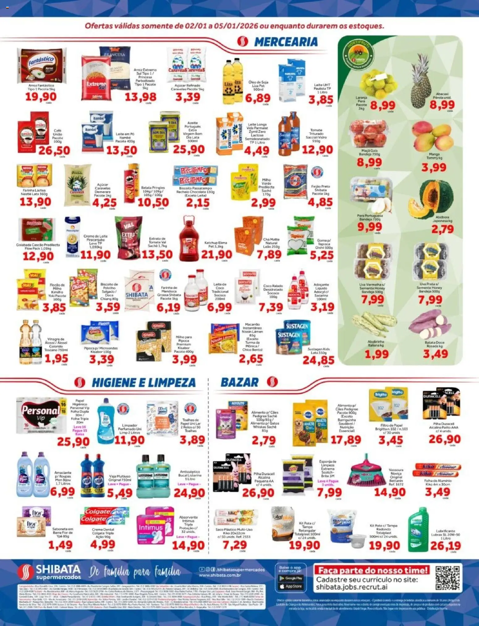 Shibata Folheto - válido de 02.01.2026 | Página: 2 | Produtos: Pó, Leite, Batata, Leite em pó