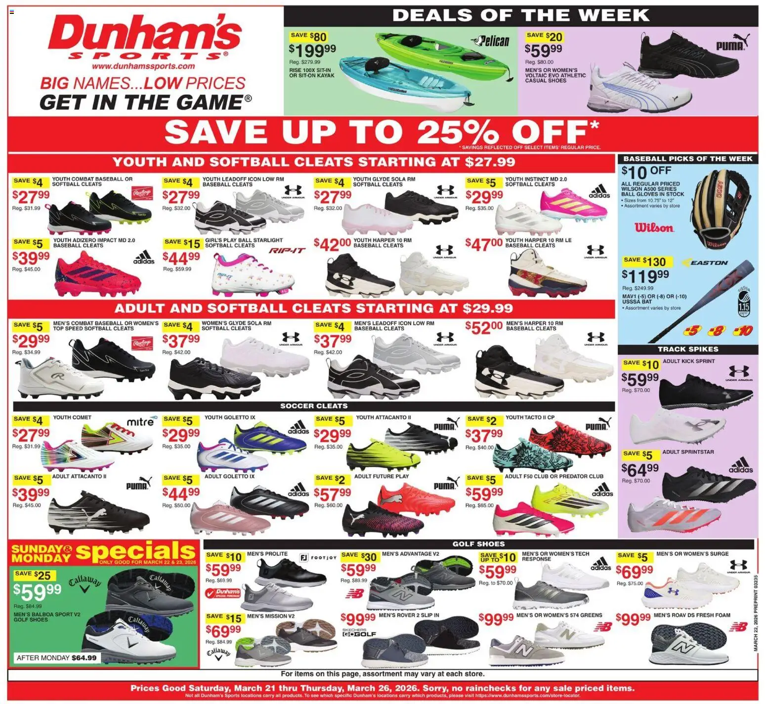 Dunham's Sports Weekly Ad - valid from 21.03.2026 | Page: 1