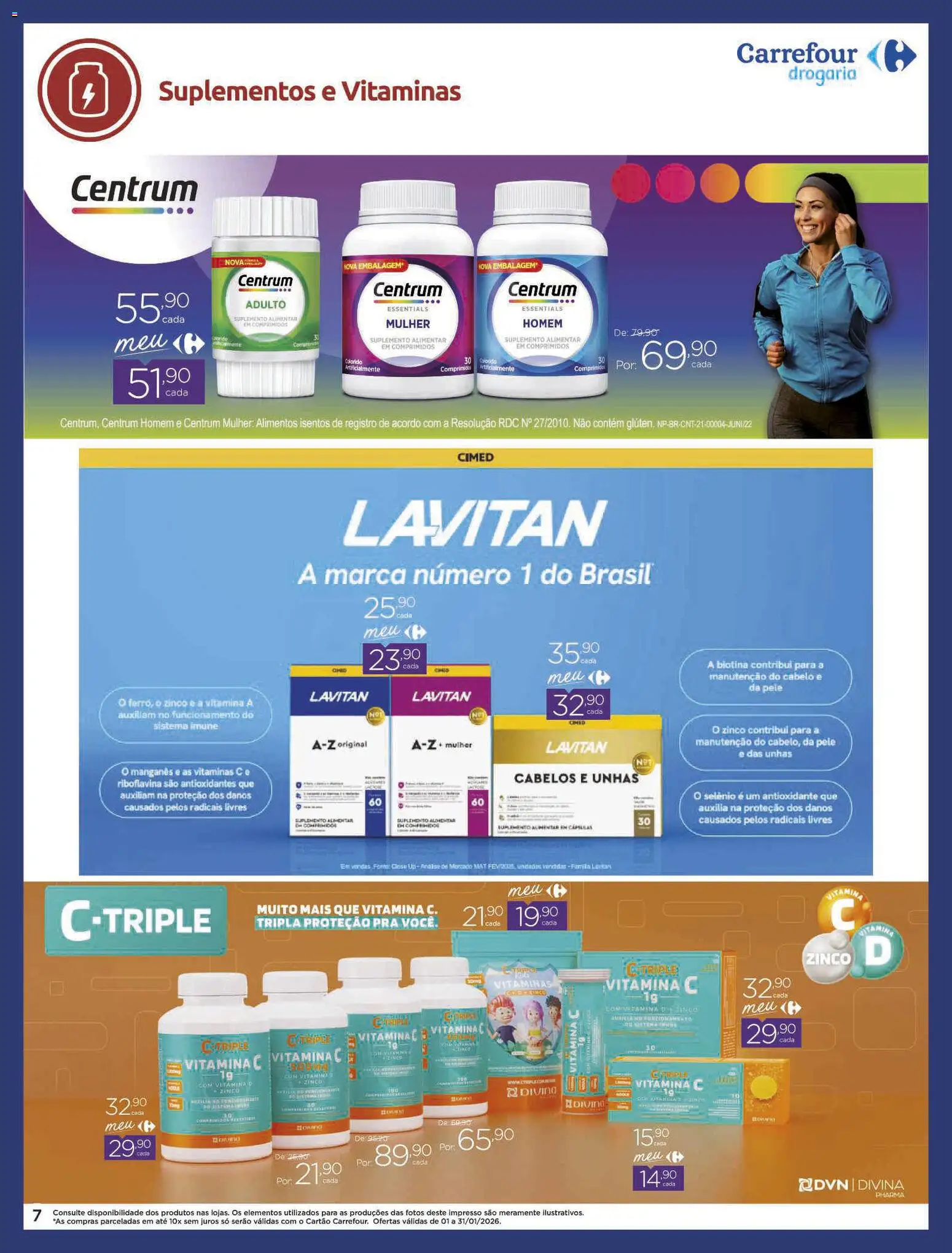 Carrefour Folheto - válido de 01.01.2026 | Página: 6 | Produtos: Suplementos, Vitamina c